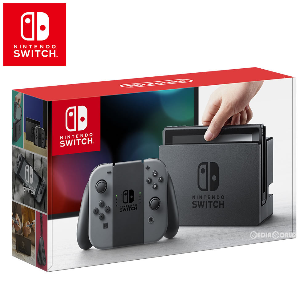 中古即納】[Switch](本体)Nintendo Switch(ニンテンドースイッチ) Joy-Con(L)/(R) グレー(HAC-S-KAAAA)