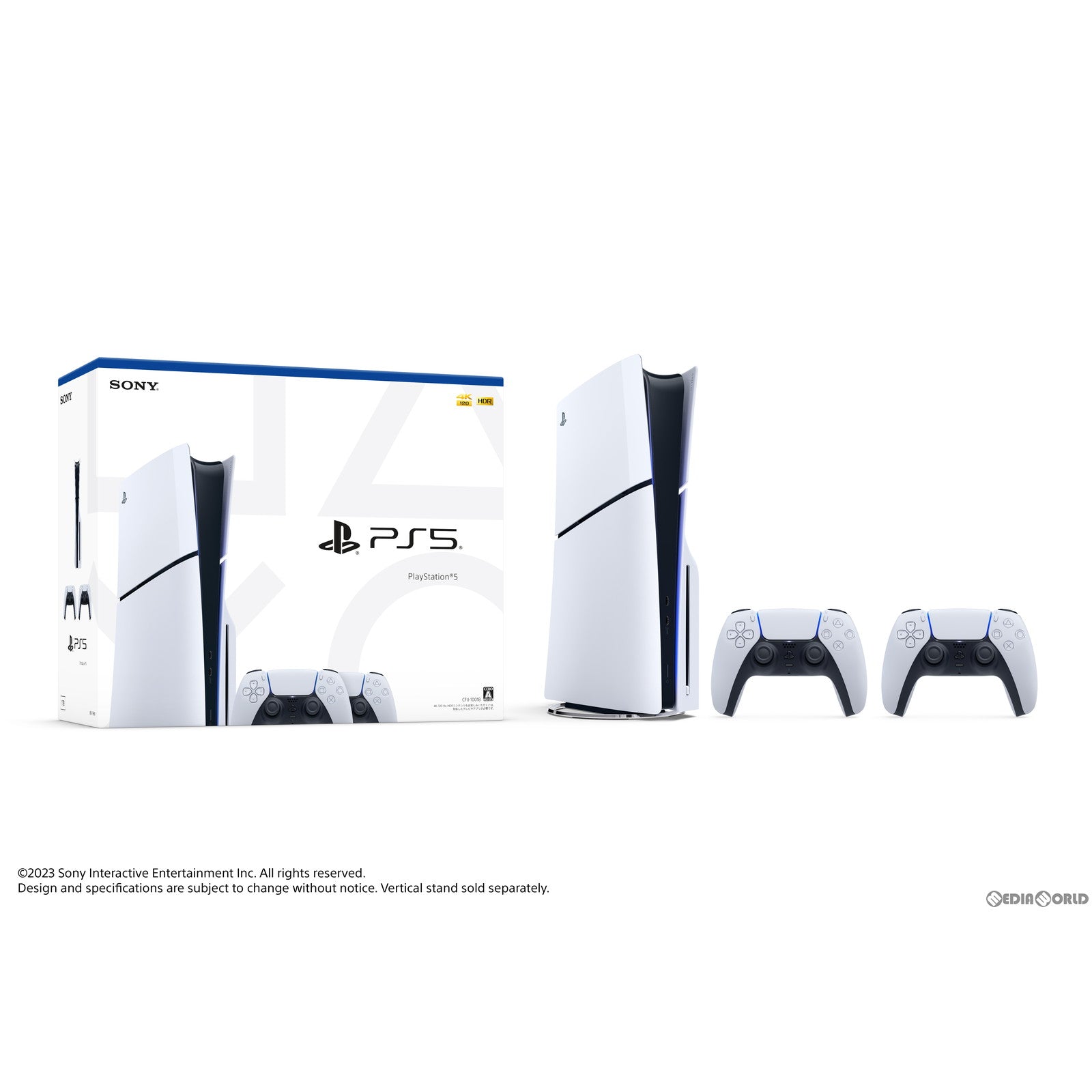 【中古即納】[本体][PS5]PlayStation5(プレイステーション5) slimモデル(スリムモデル) DualSense(デュアルセンス) ワイヤレスコントローラー ダブルパック(CFIJ-10018)(20231110)
