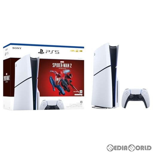 【中古即納】[未使用][本体][PS5]PlayStation5(プレイステーション5) slimモデル(スリムモデル) Marvel's  Spider-Man 2(マーベル スパイダーマン2) 同梱版(CFIJ-10020)(20231220)