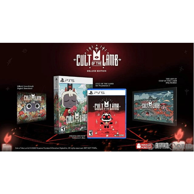 【中古即納】[PS5]Cult of the Lamb Deluxe Edition(カルト・オブ・ザ・ラム デラックスエディション)(限定版)  北米版(2109949)(20220811)