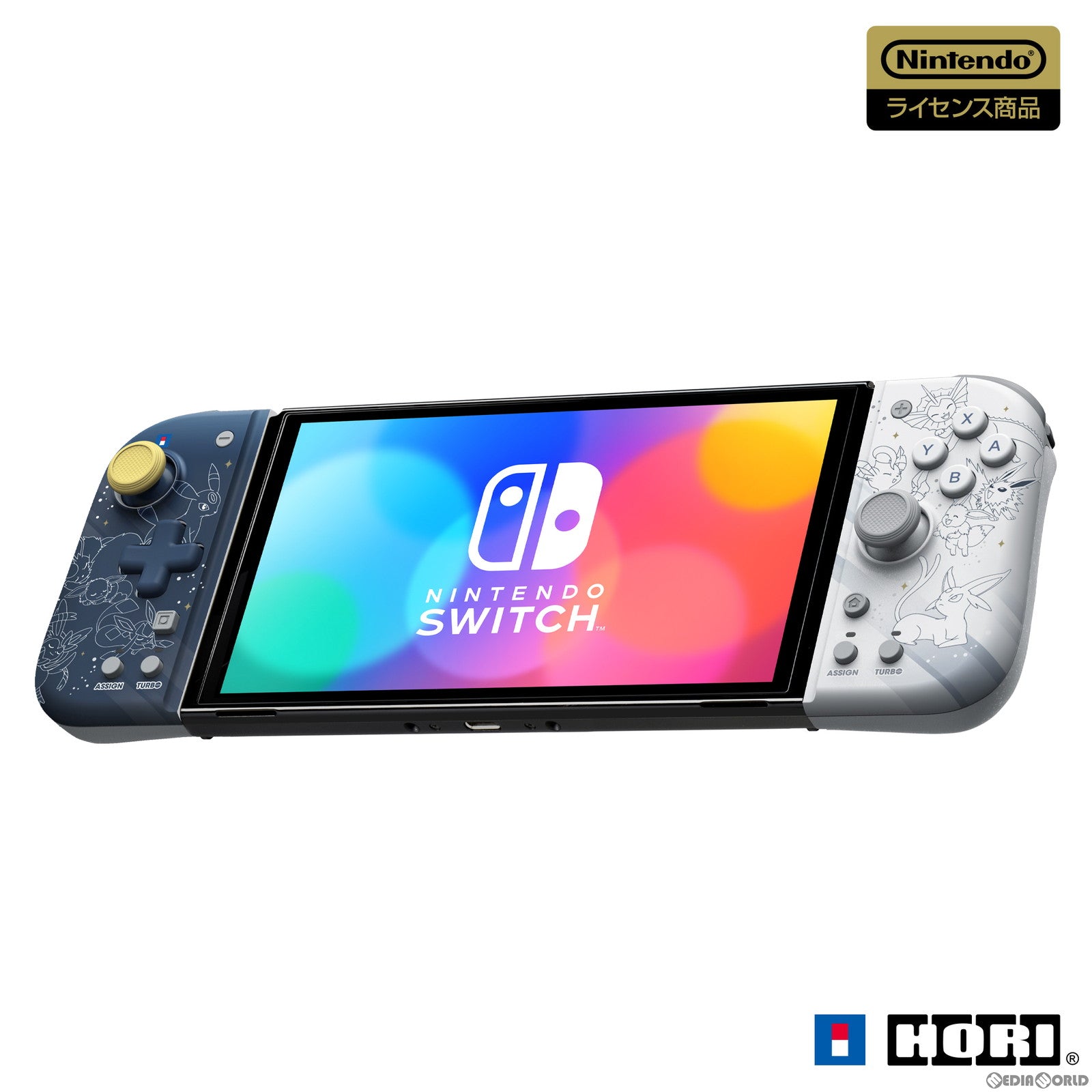 新品即納】[ACC][Switch]ポケットモンスター グリップコントローラーFit for Nintendo Switch(ニンテンドースイッチ)  イーブイu0026フレンズ 任天堂ライセンス商品 HORI(NSW-454)