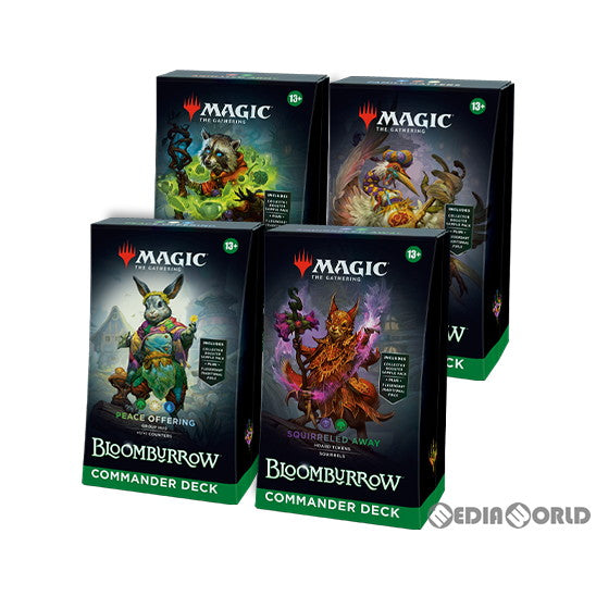 【新品即納】[カートン][TCG]MTG マジック:ザ・ギャザリング ブルームバロウ(Bloomburrow)  統率者デッキ(英語版)(4種×1個)(20240802)