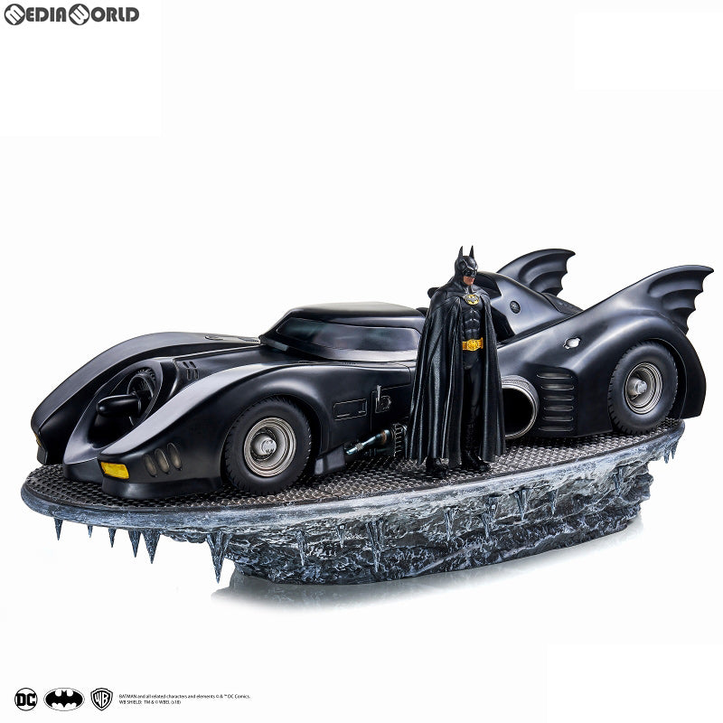 新品即納】[FIG]バットマン 1989 ティム・バートン/ バットモービル with バットマン 1/10 DX アートスケール スタチュー 完成品  フィギュア アイアンスタジオ