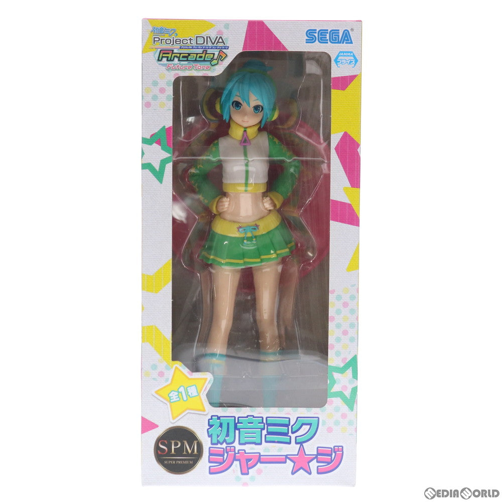 SUPER - 初音ミク(ジャー★ジ) 初音ミク Project DIVA Arcade Future Tone スーパープレミアムフィギュア プライズ(1026805) セガ 中古即納】[FIG]初音ミク(ジャー☆ジ) 初音ミク Project DIVA