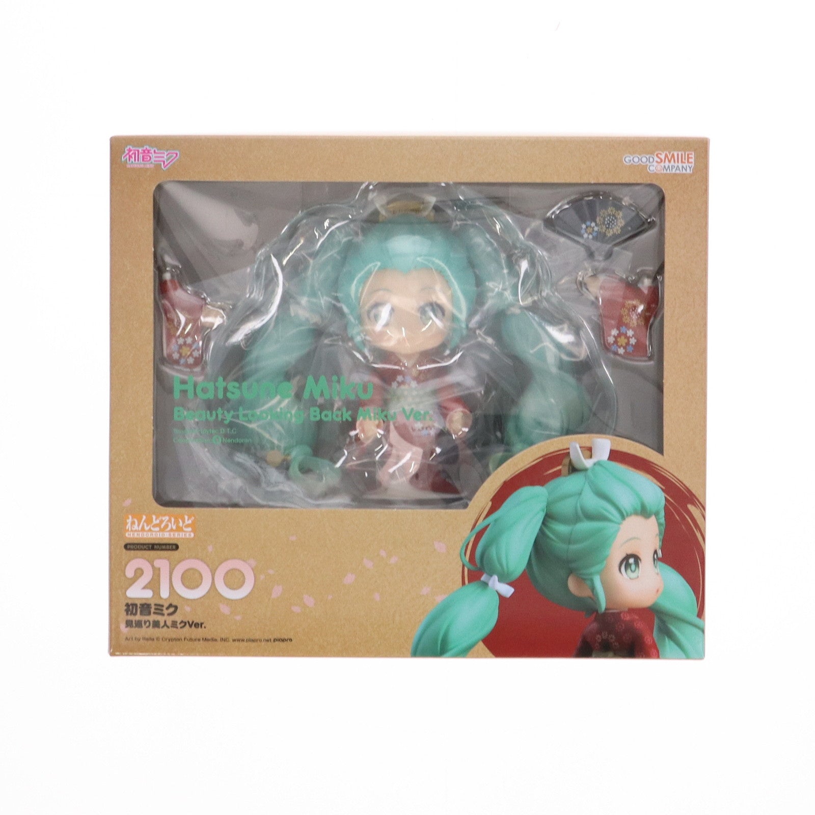 GOOD SMILE COMPANY - GOODSMILE ONLINE SHOP限定 ねんどろいど 2100 初音ミク 見返り美人ミクVer. キャラクター・ボーカル・シリーズ01 初音ミク 完成品 可動フィギュア グッドスマイルカンパニー 中古即納】[FIG]GOODSMILE ONLINE SHOP限定 ねんどろいど 2100