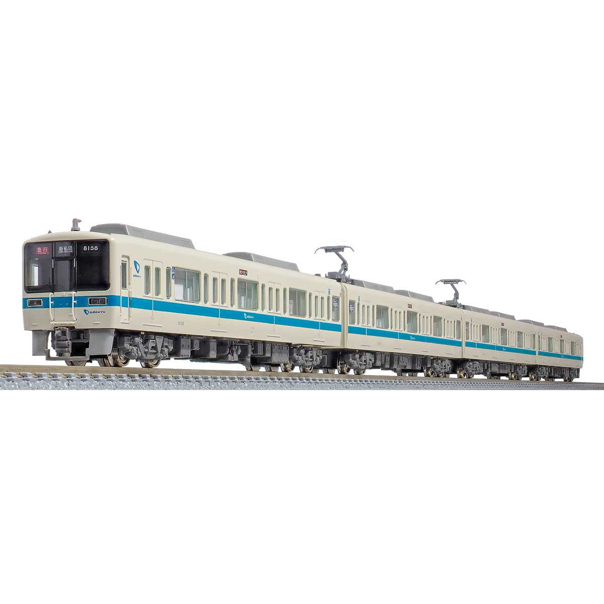 【新品即納】[RWM]31734 小田急8000形(更新車・白ライト) 増結4両編成セット(動力無し) Nゲージ 鉄道模型  GREENMAX(グリーンマックス)(20230708)