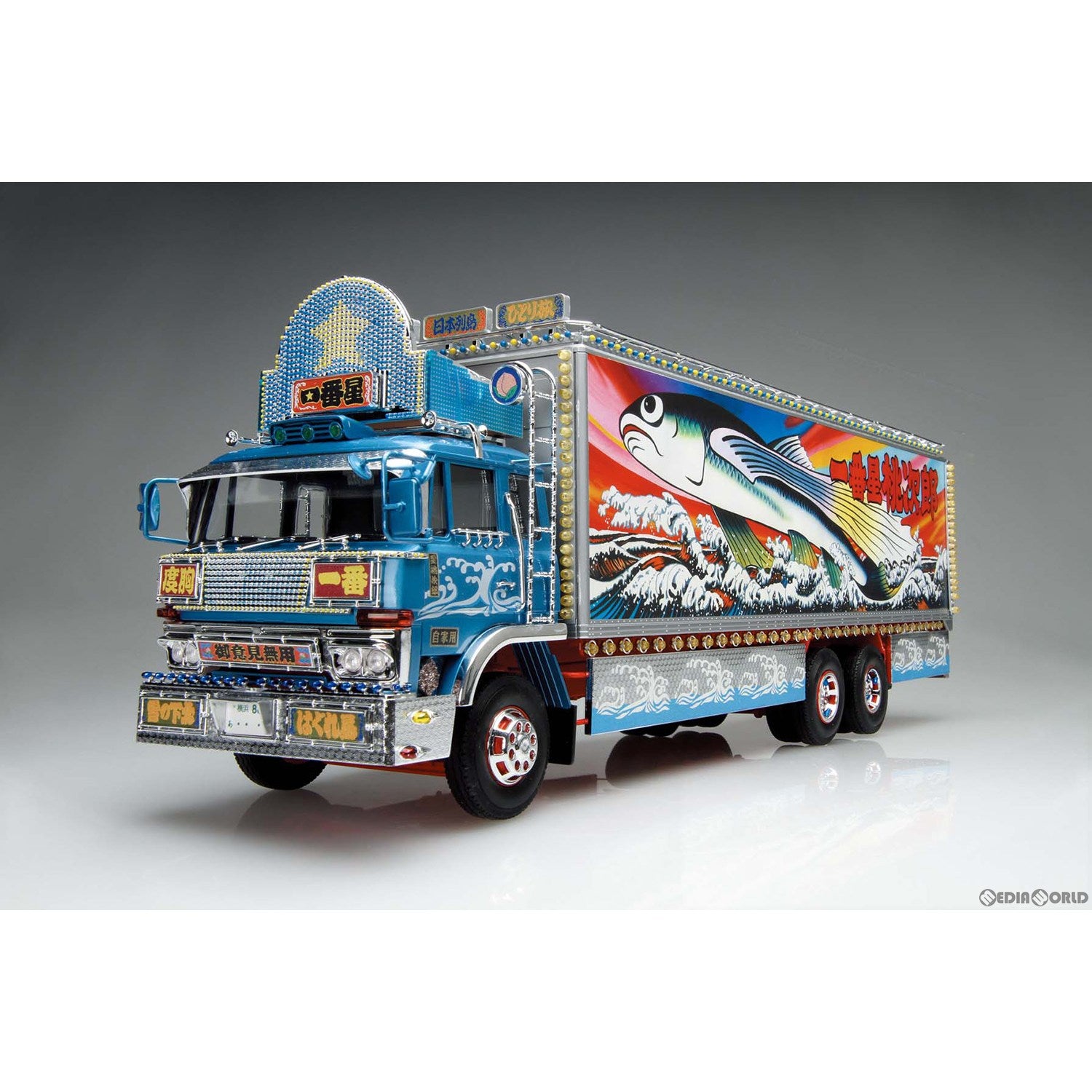 【新品】【お取り寄せ】[PTM]1/32 トラック野郎 No.2 一番星 熱風5000キロ プラモデル(066478)  バンダイスピリッツ/アオシマ(20230830)