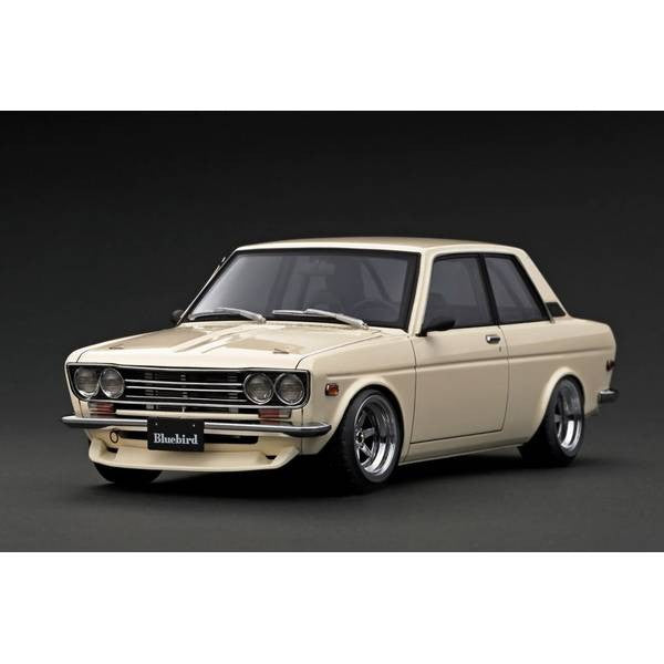 新品即納】[MDL]1/18 Datsun Bluebird(ブルーバード)(510) White 完成 