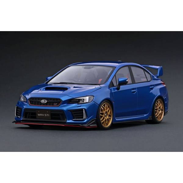 イグニッションモデル 1/18　スバル WRX STI IG3609 予約安心出荷】[MDL]1/18 SUBARU WRX(CBA-VAB) STI Blue Metallic 完成