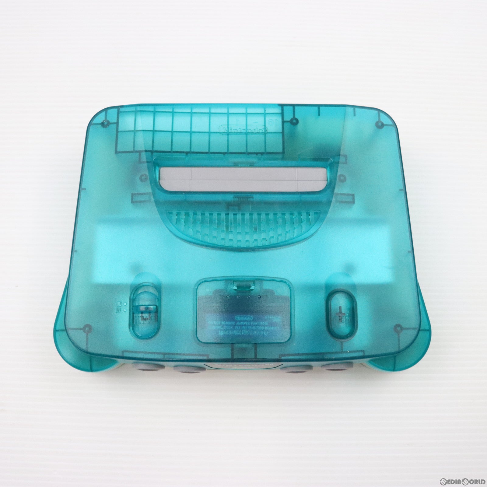 中古即納】[N64](本体)NINTENDO64(ニンテンドウ/ニンテンドー64) クリアブルー(NUS-S-TBWA)