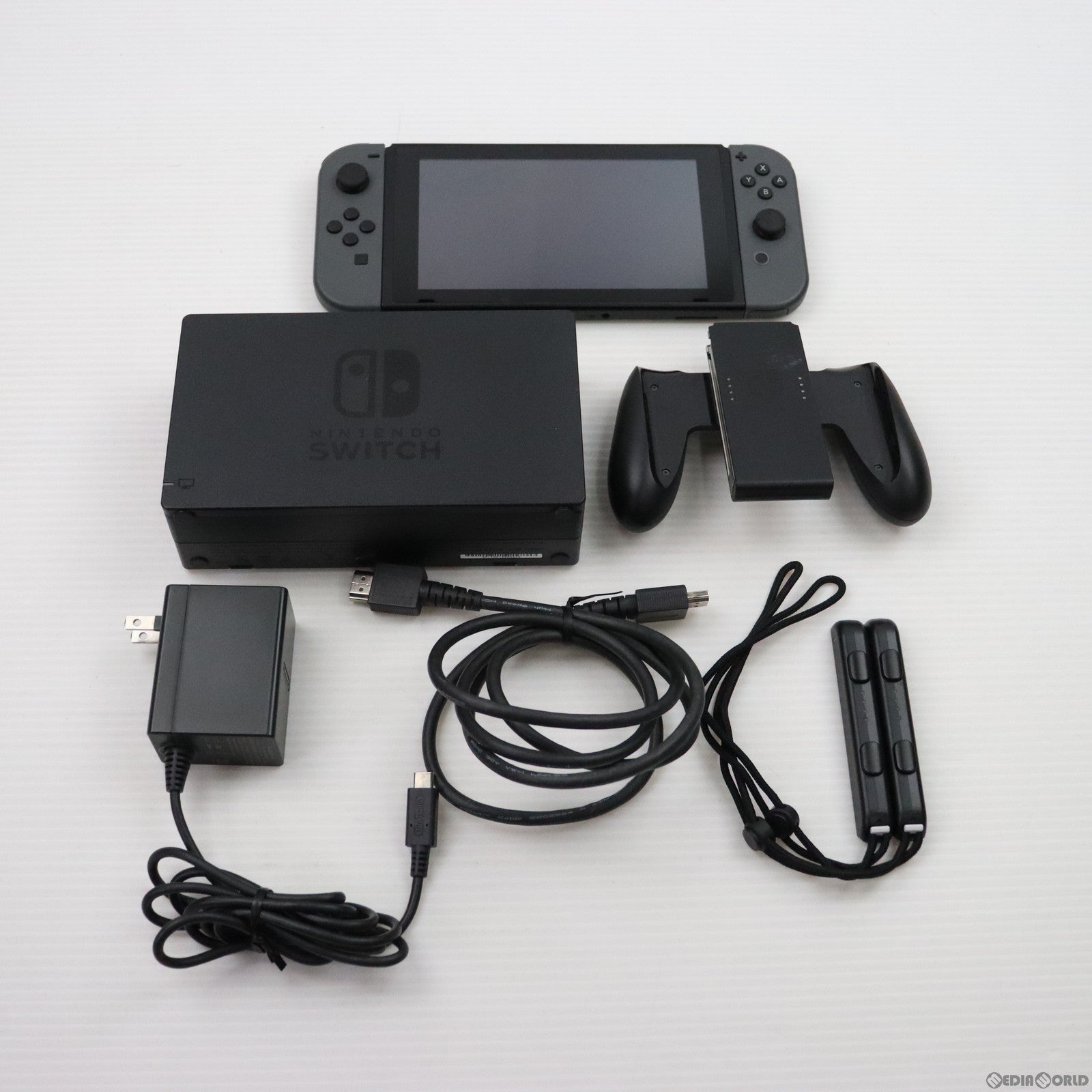 中古即納】[Switch](本体)Nintendo Switch(ニンテンドースイッチ) Joy-Con(L)/(R) グレー(HAC-S-KAAAA)
