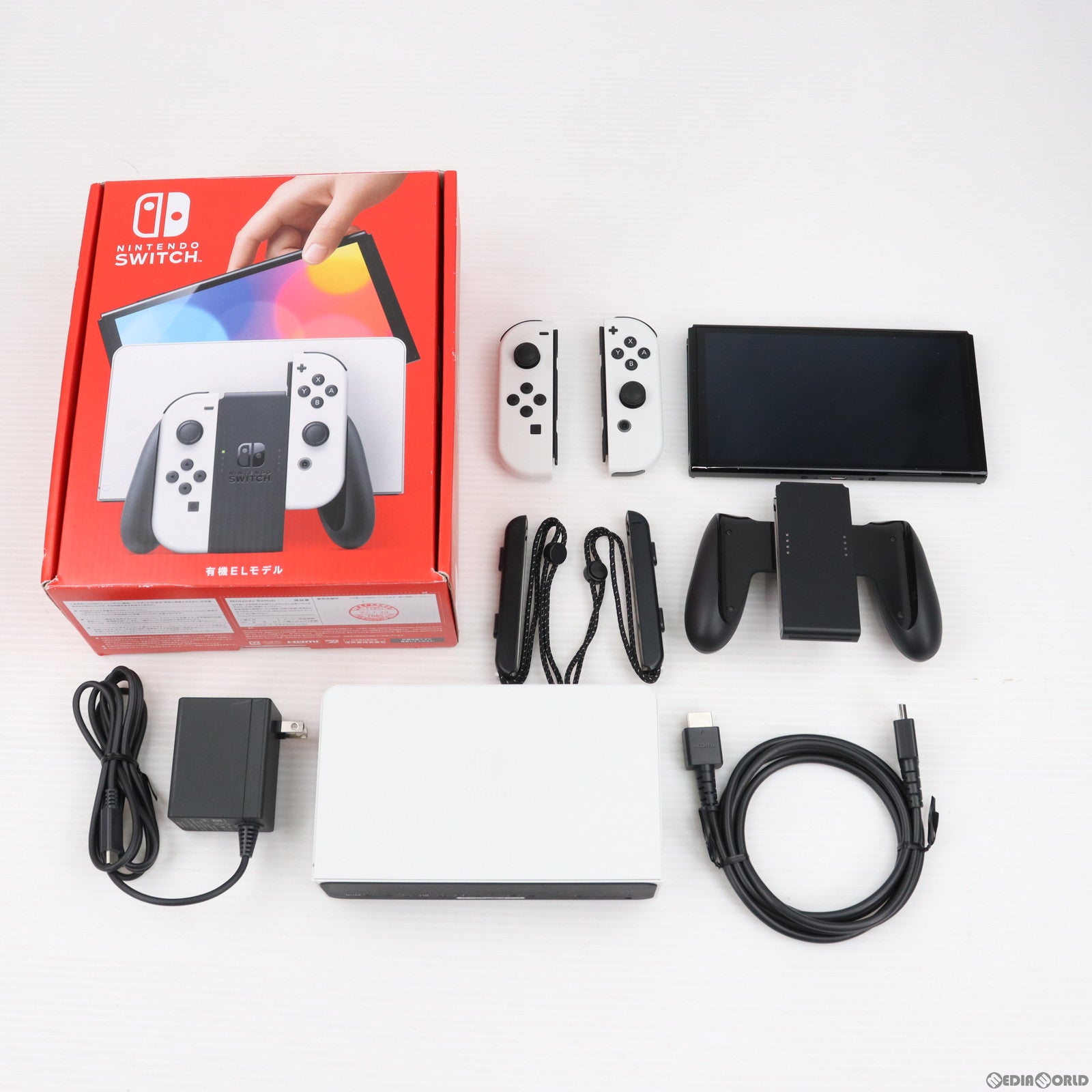 特価最新品Nintendo Switch（有機ELモデル） Joy-Con(L)/(R) ホワイト　購入店印有　新品未使用品 ニンテンドースイッチ本体