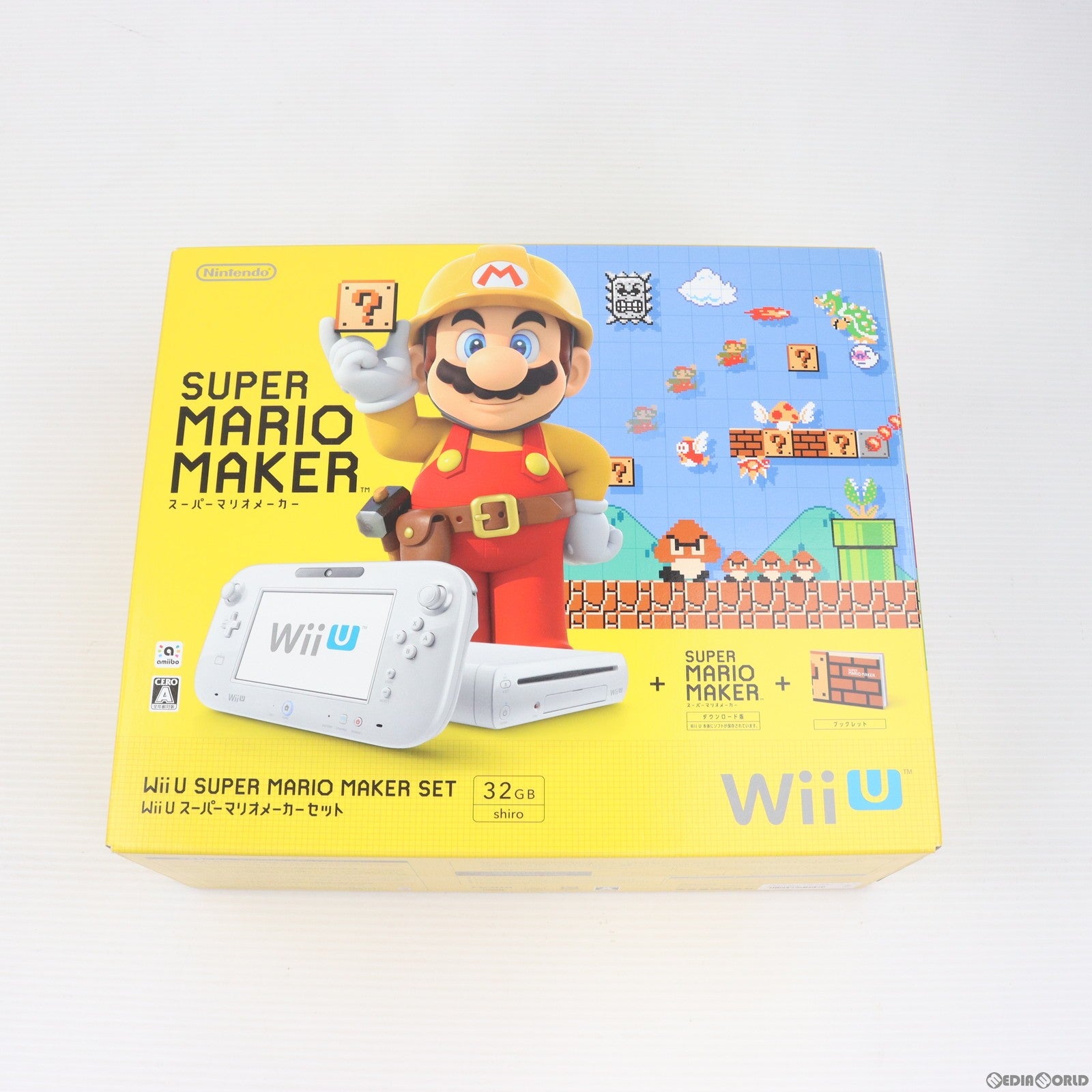 【中古即納】[本体][WiiU]Wii U スーパーマリオメーカーセット(WUP-S-WAHA)(20150910)