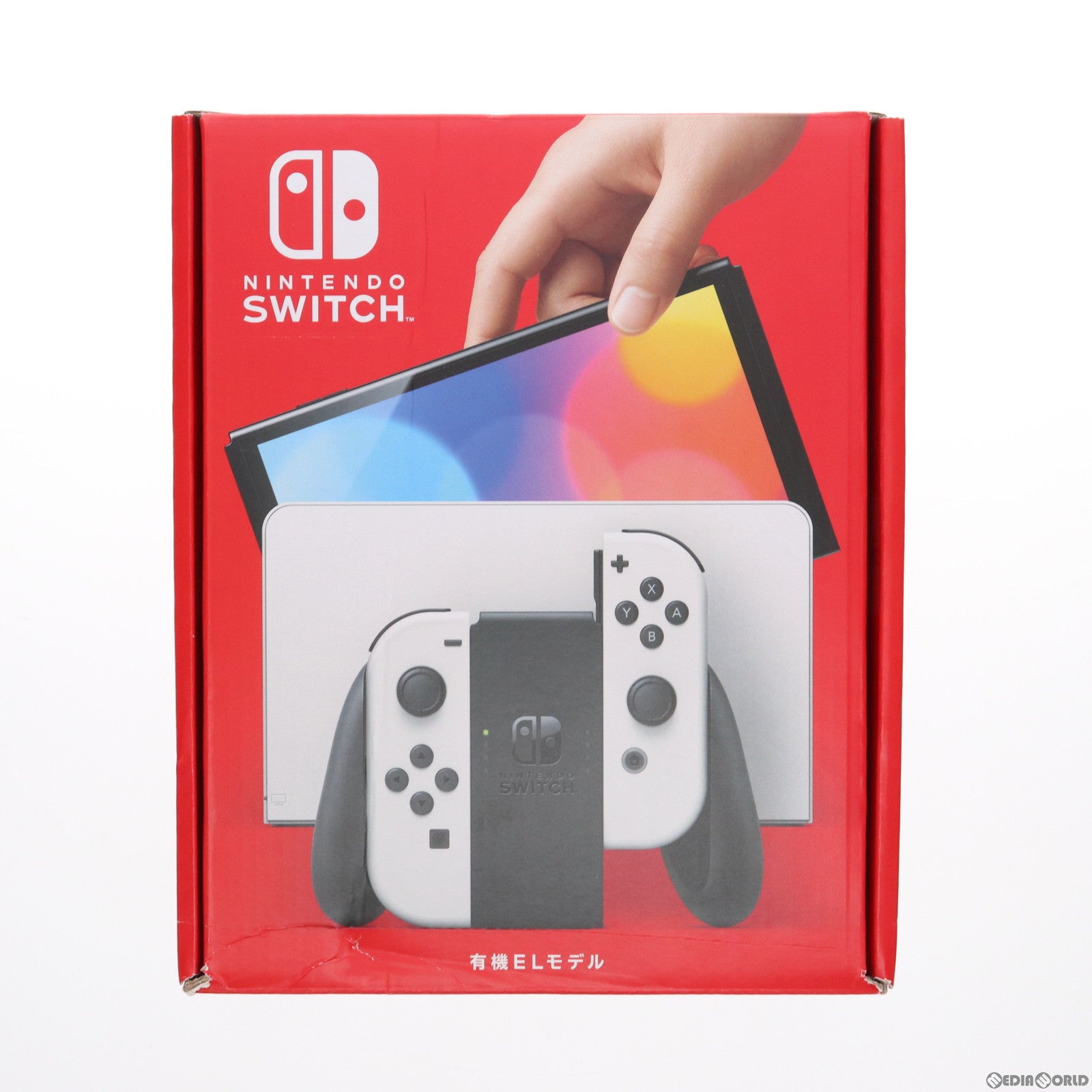 【中古即納】[本体][Switch](未使用)Nintendo Switch(有機ELモデル) ニンテンドースイッチ Joy-Con(L)/(R) ホワイト(HEG-S-KAAAA)(20211008)