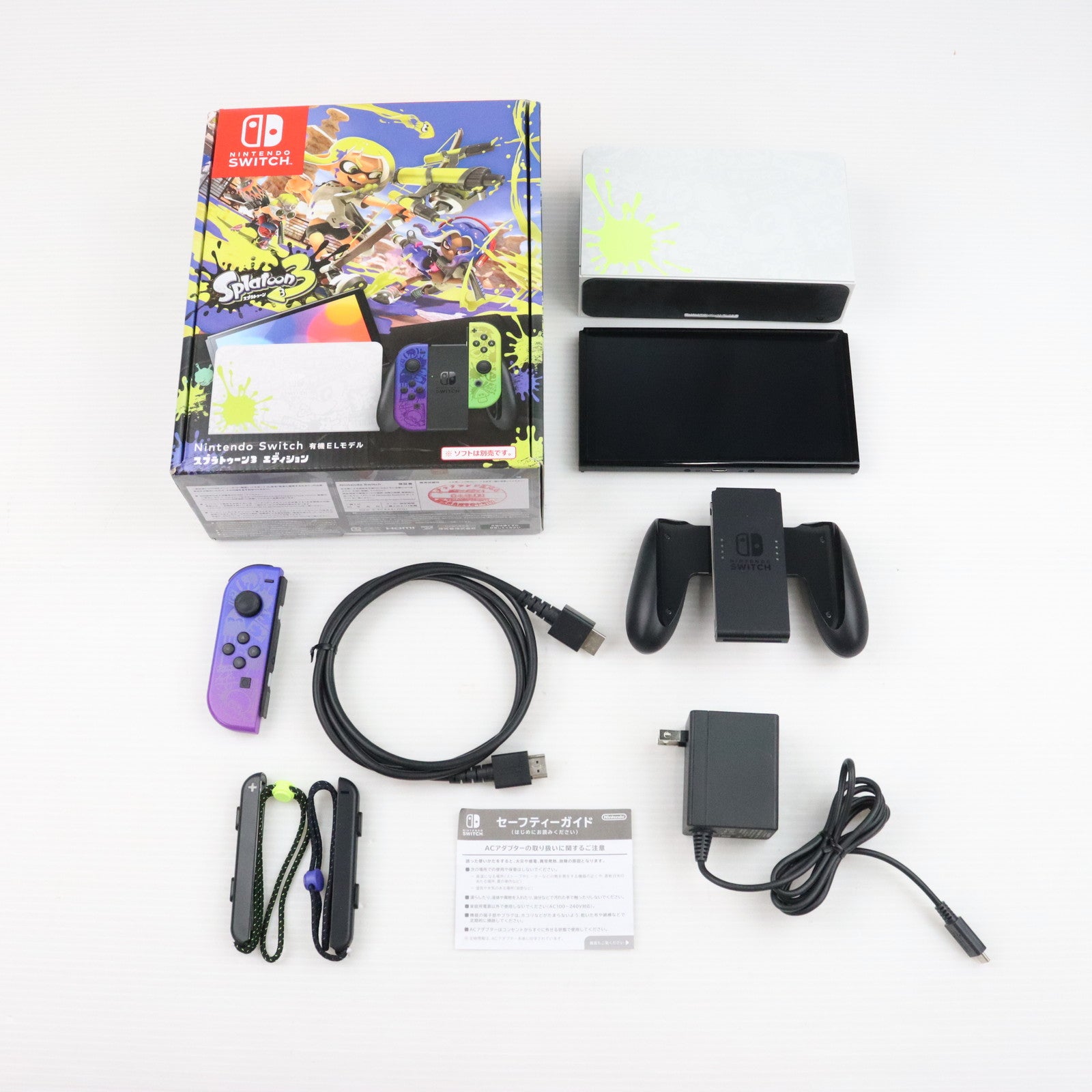 中古即納】[Switch](本体)Nintendo Switch(有機ELモデル) ニンテンドースイッチ スプラトゥーン3エディション (HEG-S-KCAAA)