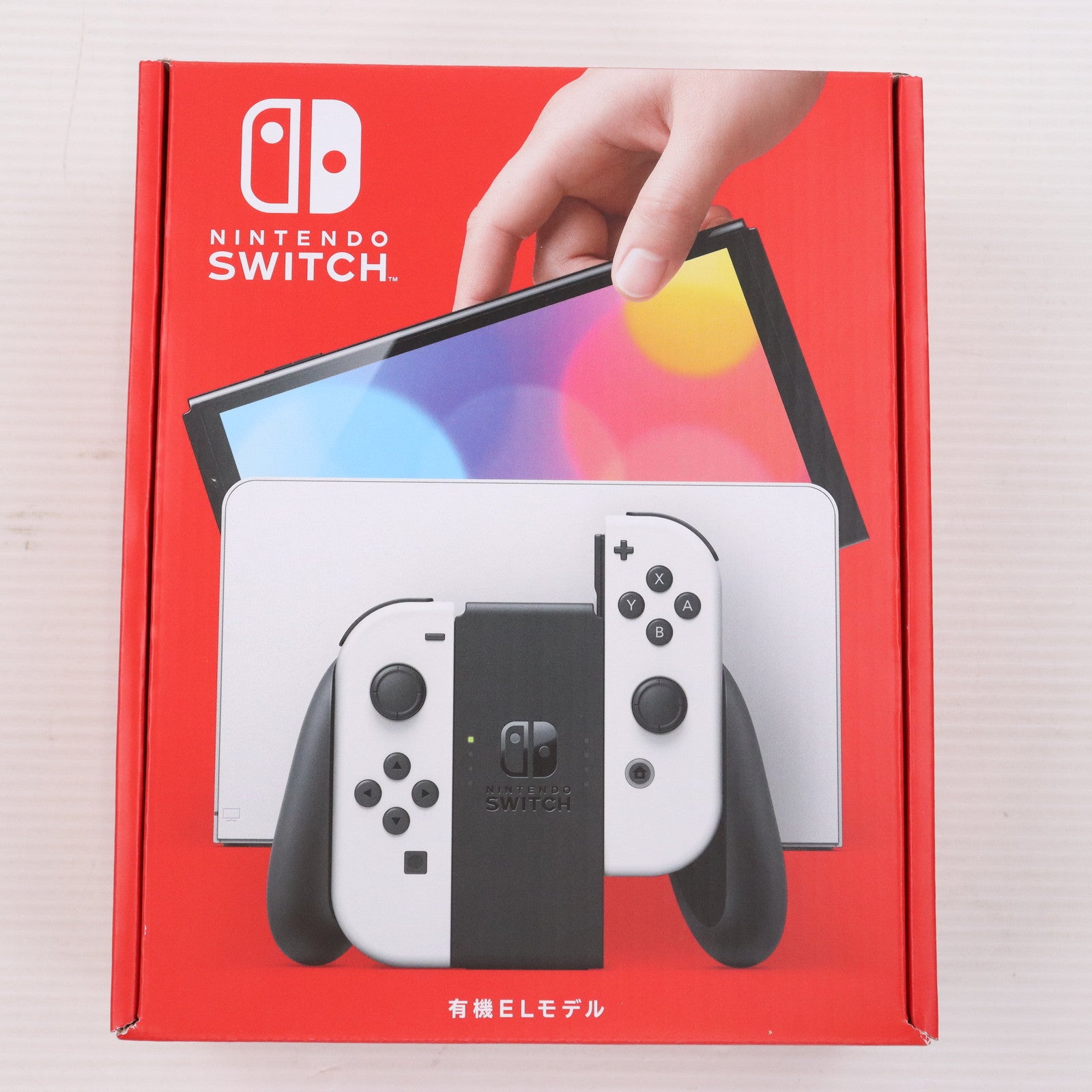 中古即納】[Switch](本体)(未使用)Nintendo Switch(有機ELモデル) ニンテンドースイッチ Joy-Con(L)/(R)  ホワイト(HEG-S-KAAAA)