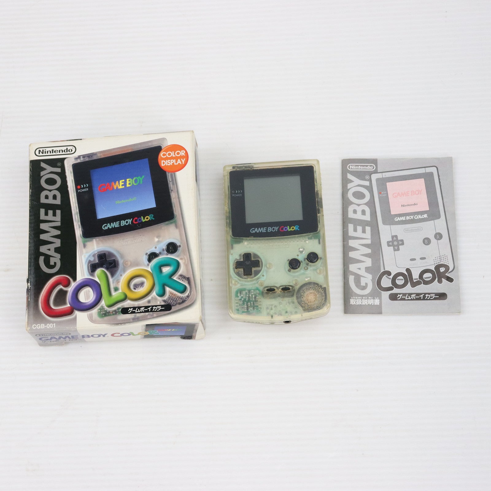 中古即納】[GBC](本体)ゲームボーイカラー GAMEBOY COLOR クリア(CGB-001)