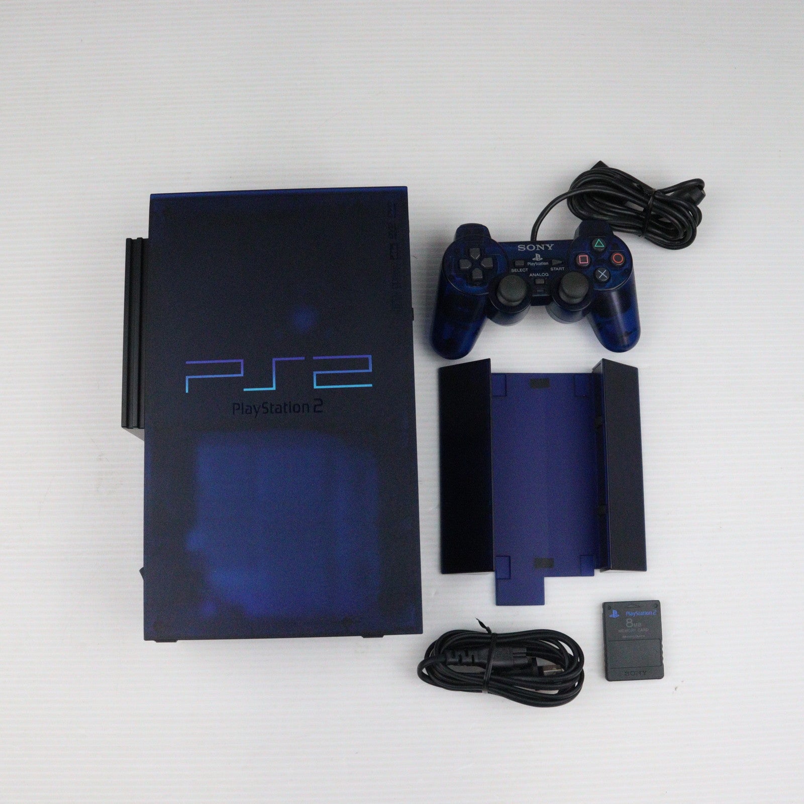 【中古即納】[本体][PS2]プレイステーション2 PlayStation2 BB Pack  ミッドナイトブルー(SCPH-50000MB/NH)(20030612)