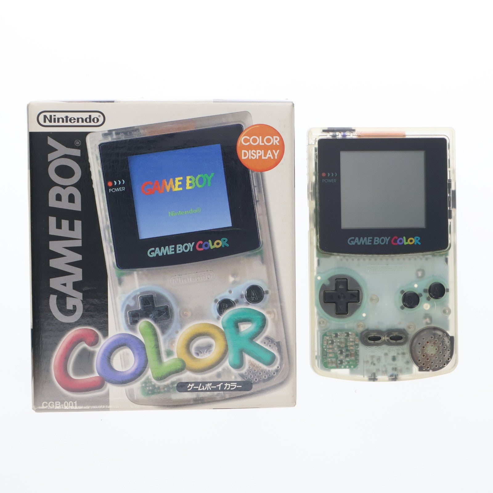 中古即納】[GBC](本体)ゲームボーイカラー GAMEBOY COLOR クリア(CGB-001)