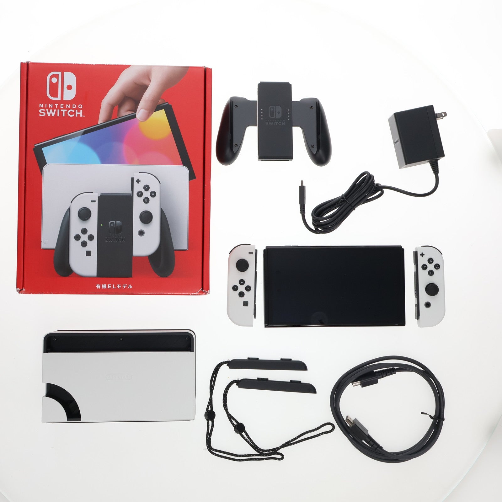 中古即納】[Switch](本体)(未使用) Nintendo Switch(有機EL