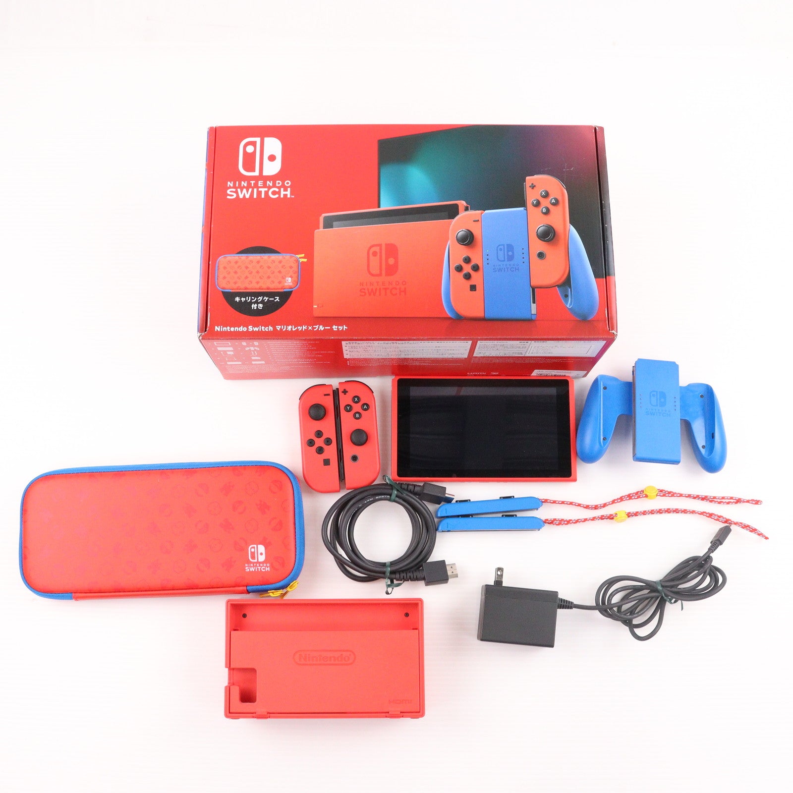 【中古美品】Nintendo Switch マリオレッド&ブルー本体 中古即納】[Switch](本体) Nintendo Switch(ニンテンドー
