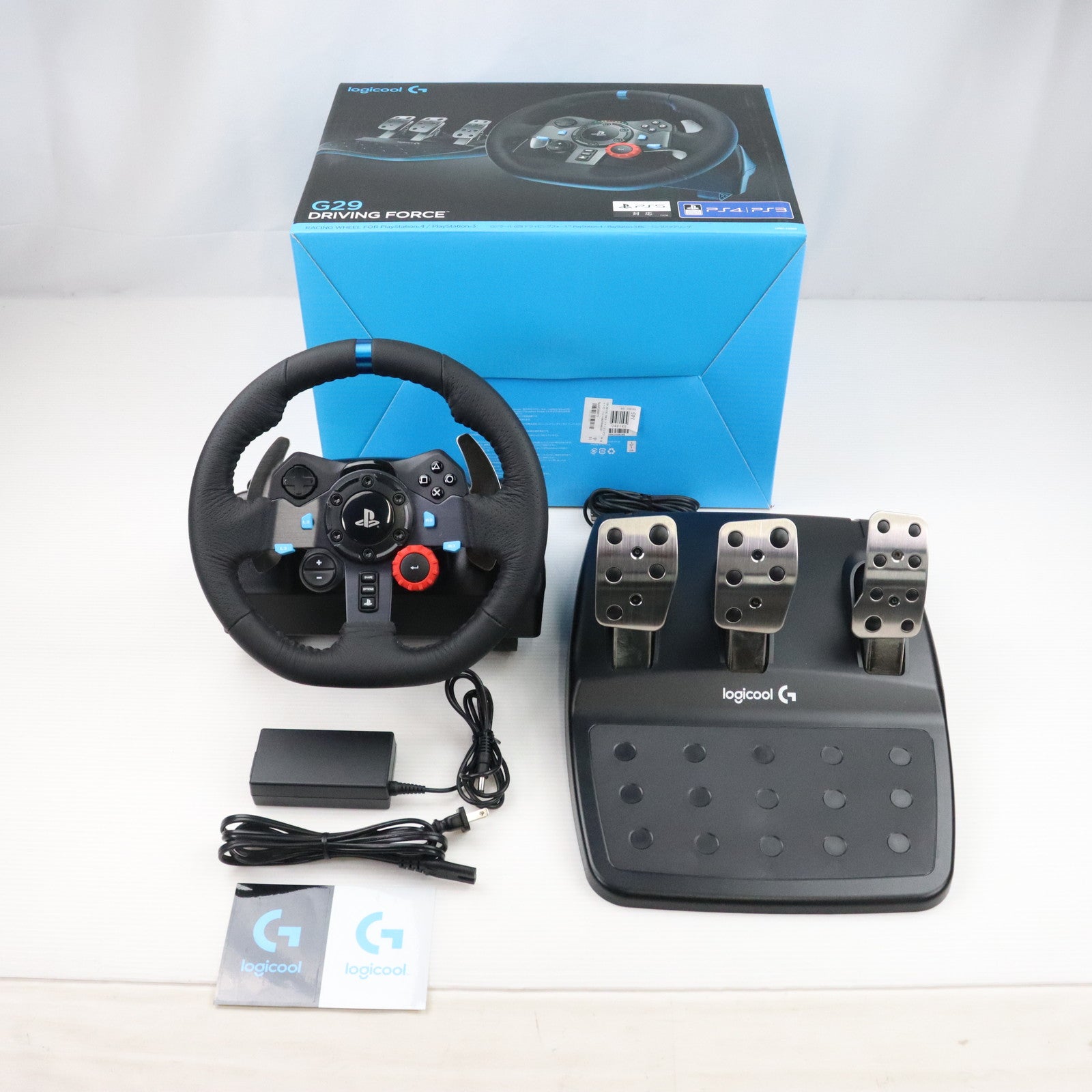 【中古即納】[ACC][PS4]G29 DRIVING FORCE(ドライビングフォース) ソニーライセンス商品  Logicool(ロジクール)(LPRC-15000D)(20150625)