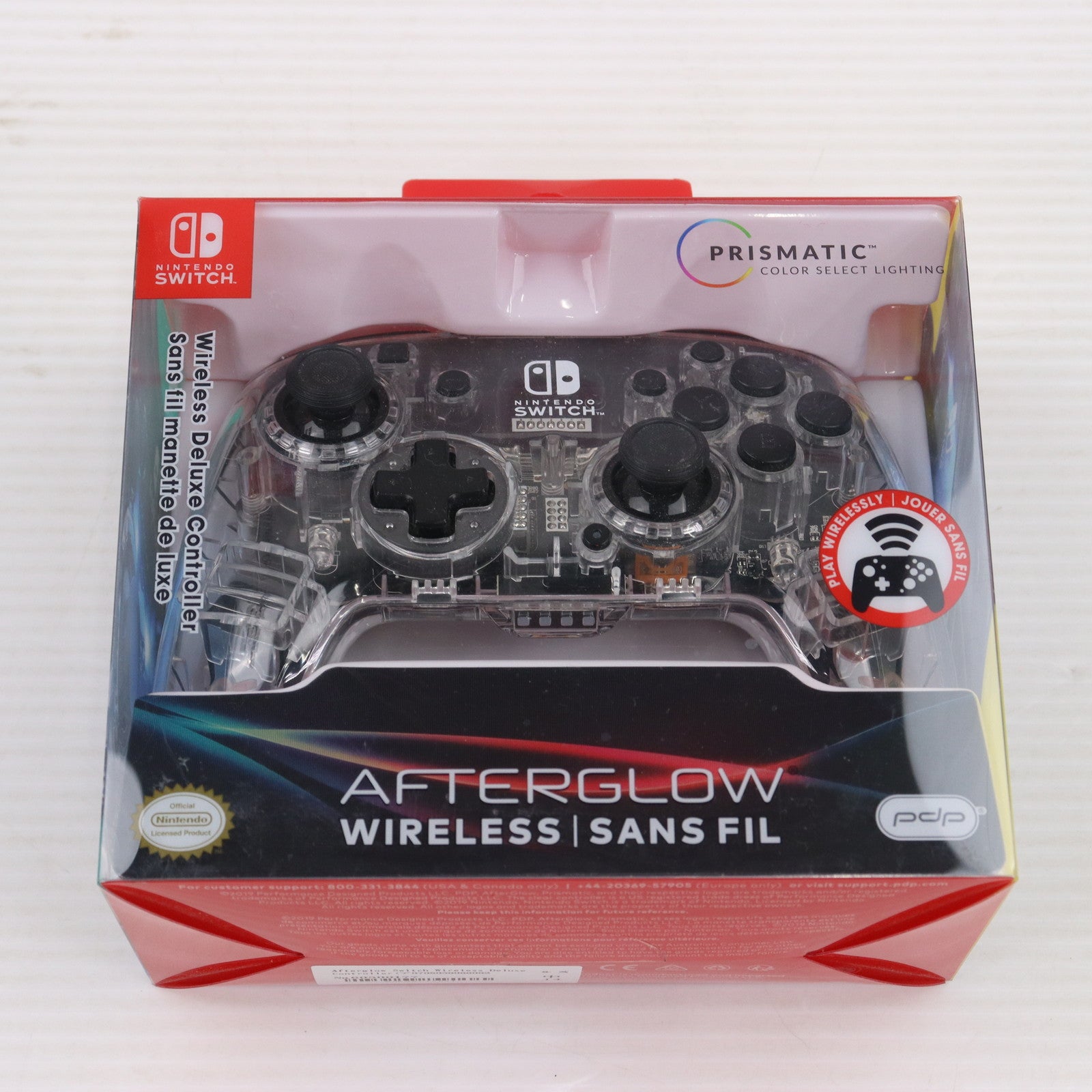 中古即納】[ACC][Switch]Afterglow Switch Wireless Deluxe Controller(アフターグロー スイッチ  ワイヤレスデラックスコントローラー) 任天堂ライセンス商品 PDP(500-137)