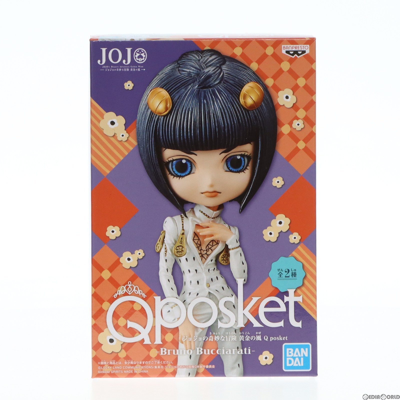 中古即納】[FIG]ブローノ・ブチャラティ(ツヤあり) Q posket -Bruno Bucciarati- ジョジョの奇妙な冒険 第五部 黄金の風  フィギュア プライズ バンプレスト