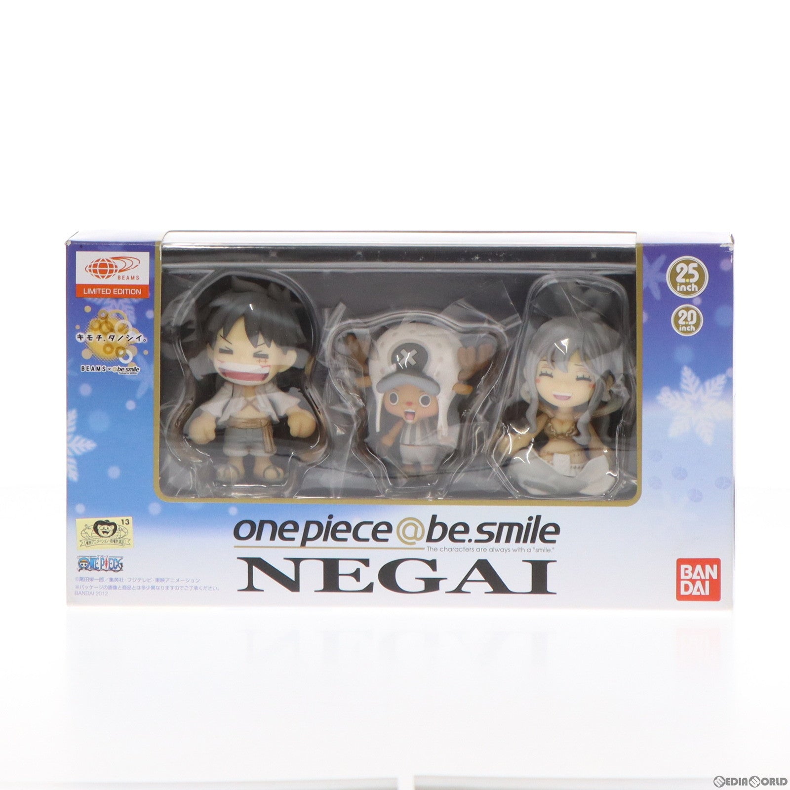 【中古即納】[FIG](食玩)BEAMS限定 one piece@be.smile(ワンピース アットビースマイル) 〜NEGAIセット〜 完成品  フィギュア バンダイ(20121220)