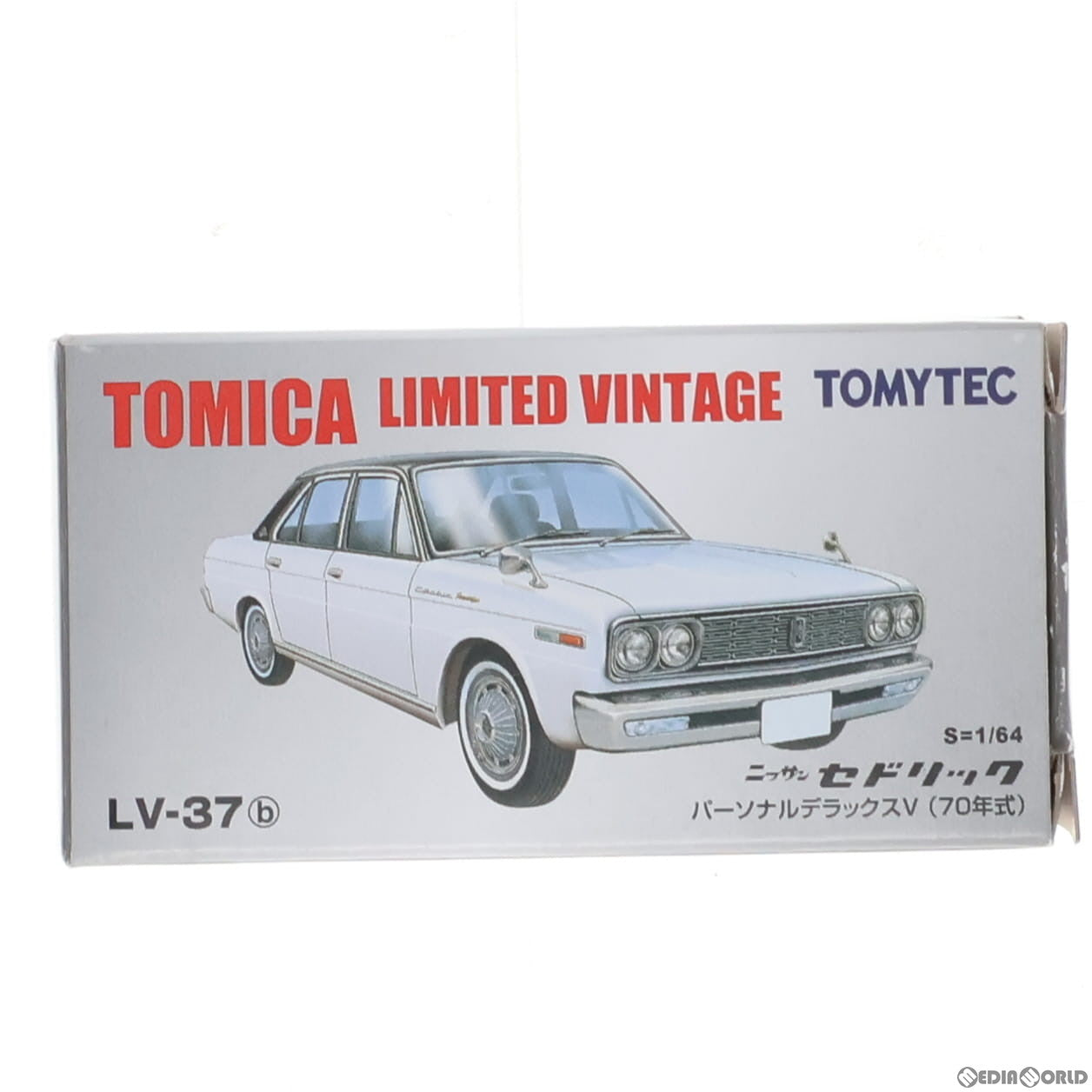 中古即納】[MDL]トミカリミテッドヴィンテージ LV-37b セドリック パーソナルデラックスV(白/黒) 1/64 完成品 ミニカー(308157)  TOMYTEC(トミーテック)