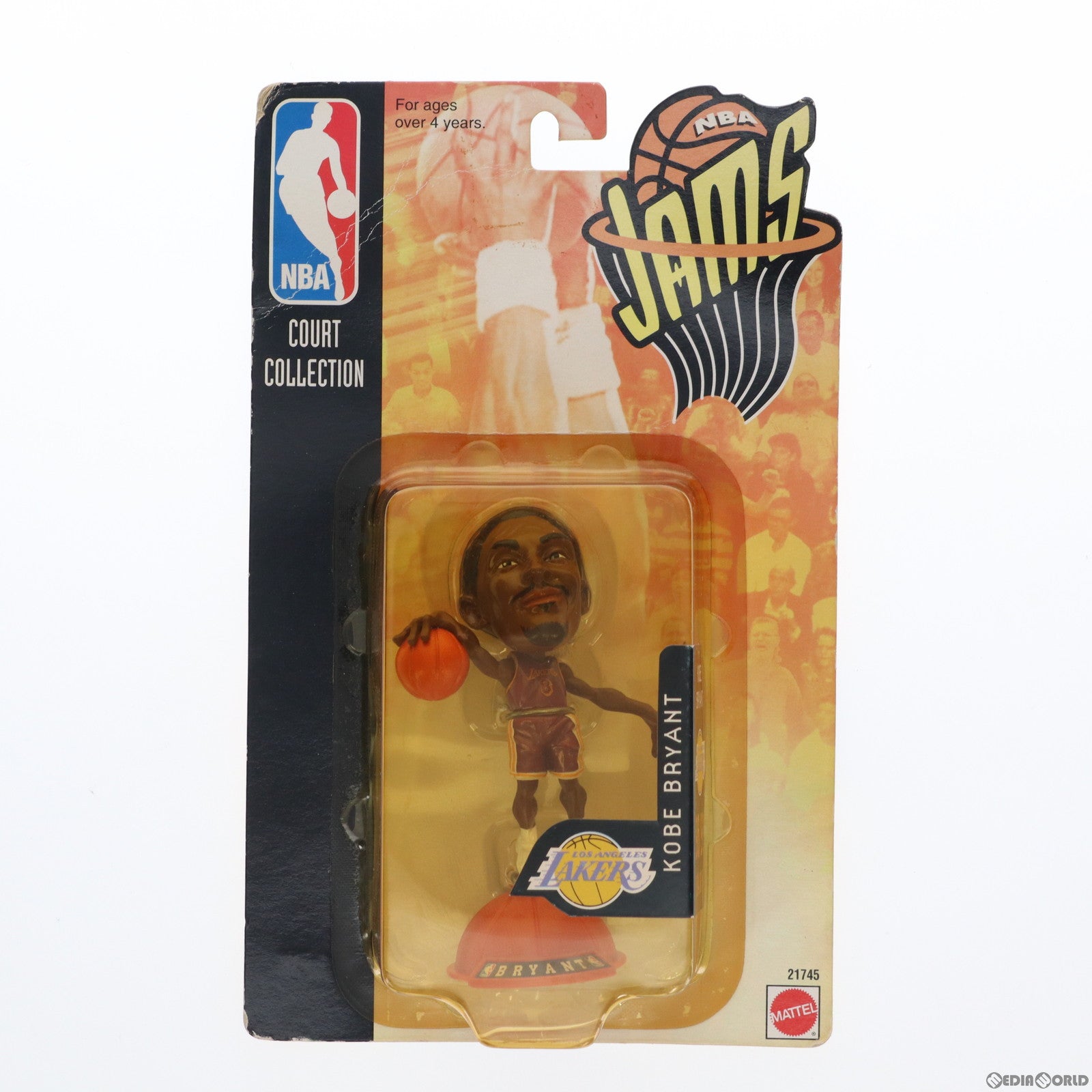 中古即納】[FIG]NBA JAMS KOBE BRYANT(コービー・ブライアント) LOS ANGELES LAKERS(ロサンゼルス・レイカーズ)  完成品 フィギュア(21745-0910) Mattel(マテル)