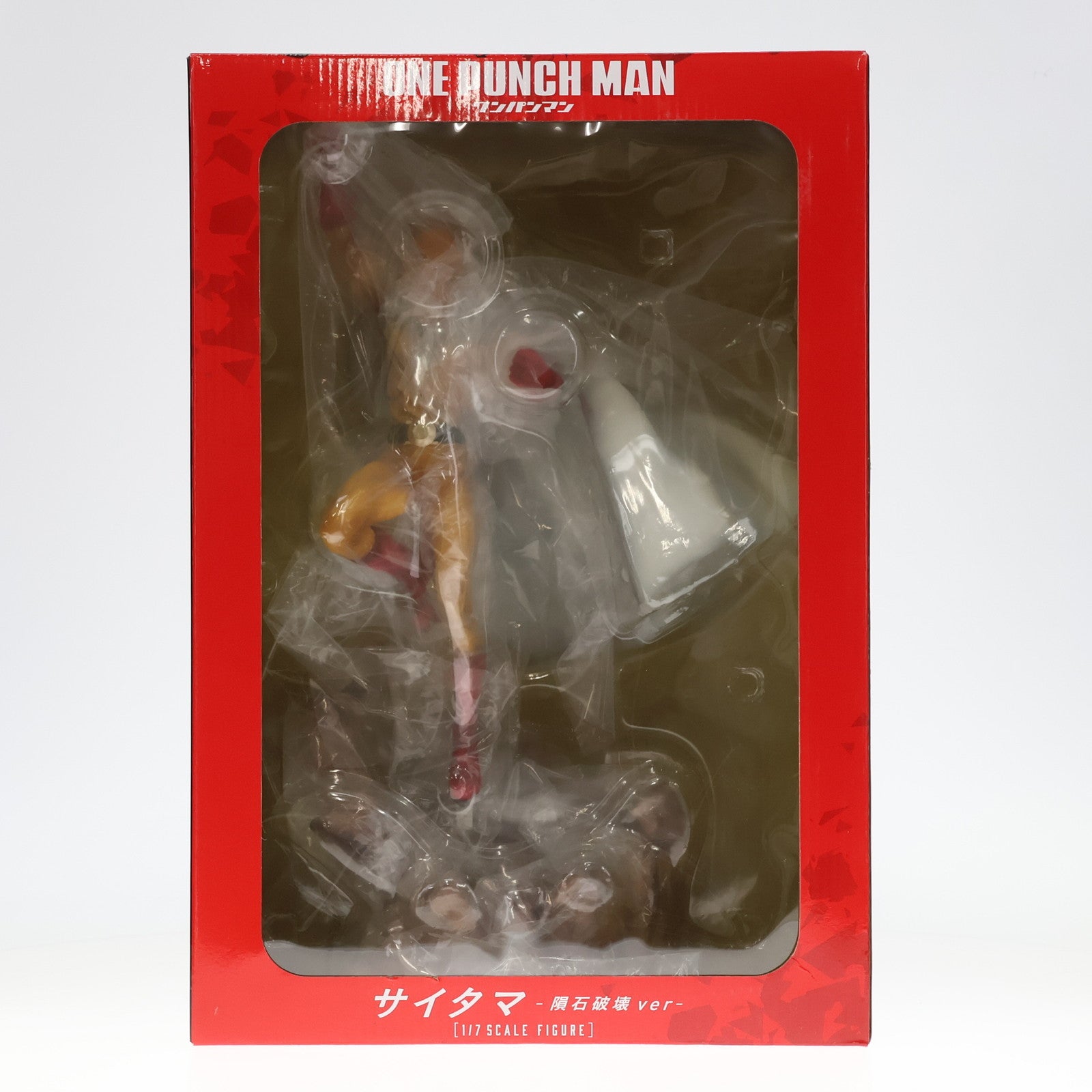 【中古即納】[FIG]eStream Store限定 SHIBUYA SCRAMBLE FIGURE サイタマ -隕石破壊 ver- ワンパンマン  1/7 完成品 フィギュア eStream/アルファサテライト(20210930)