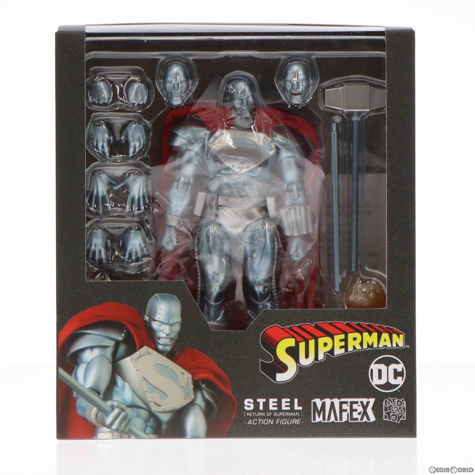 【中古即納】[FIG]マフェックス No.181 MAFEX STEEL(スティール) (RETURN OF SUPERMAN) リターン オブ  スーパーマン 完成品 可動フィギュア メディコム・トイ(20230331)