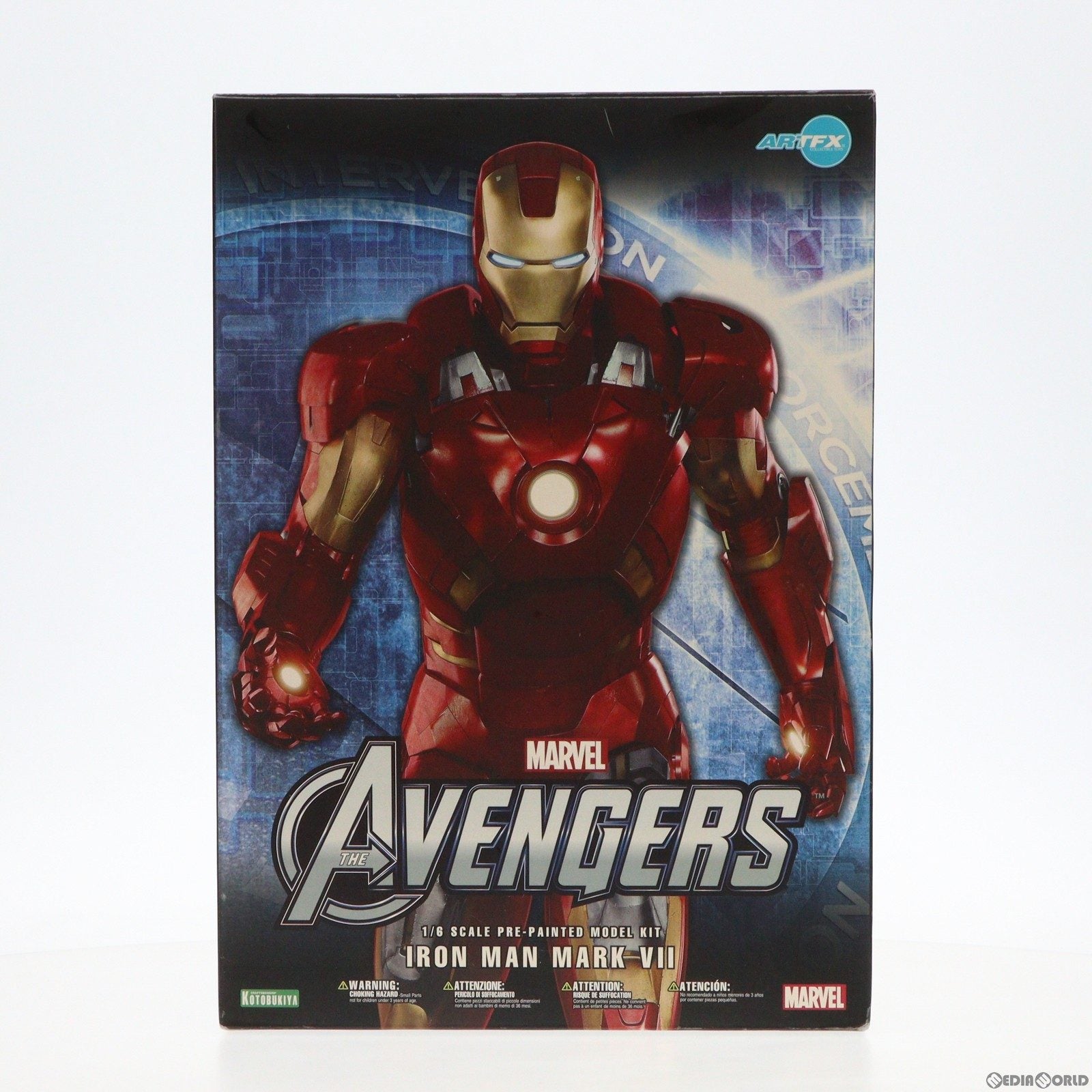 中古即納】[FIG]ARTFX アイアンマン MARK VII アベンジャーズ 1/6 簡易組立キット フィギュア(MK128) コトブキヤ