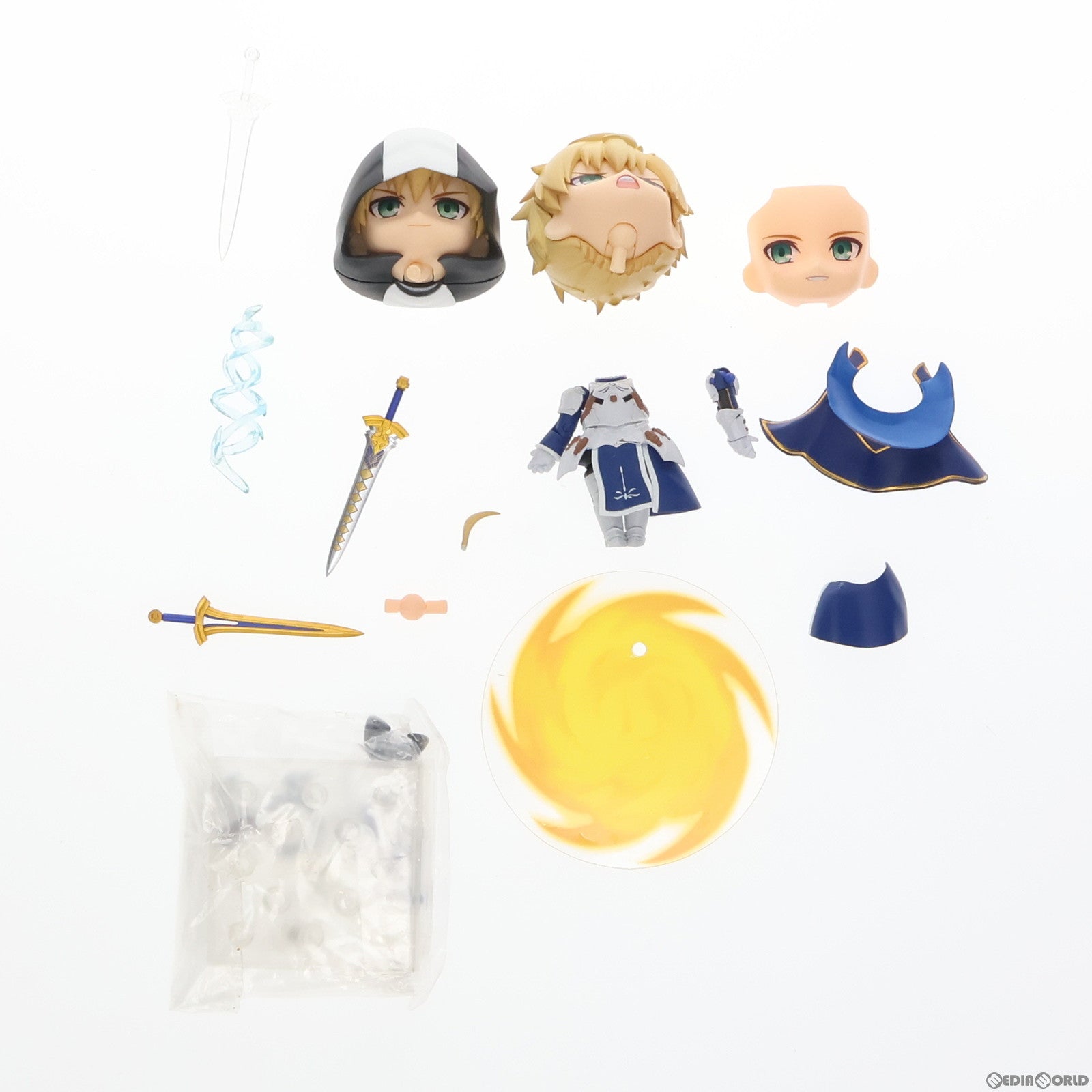 中古即納】[FIG]ねんどろいど 842-DX セイバー/アーサー・ペンドラゴン[プロトタイプ] 霊基再臨 Ver. Fate/Grand Order (フェイト/グランドオーダー) 完成品 可動フィギュア オランジュ・ルージュ