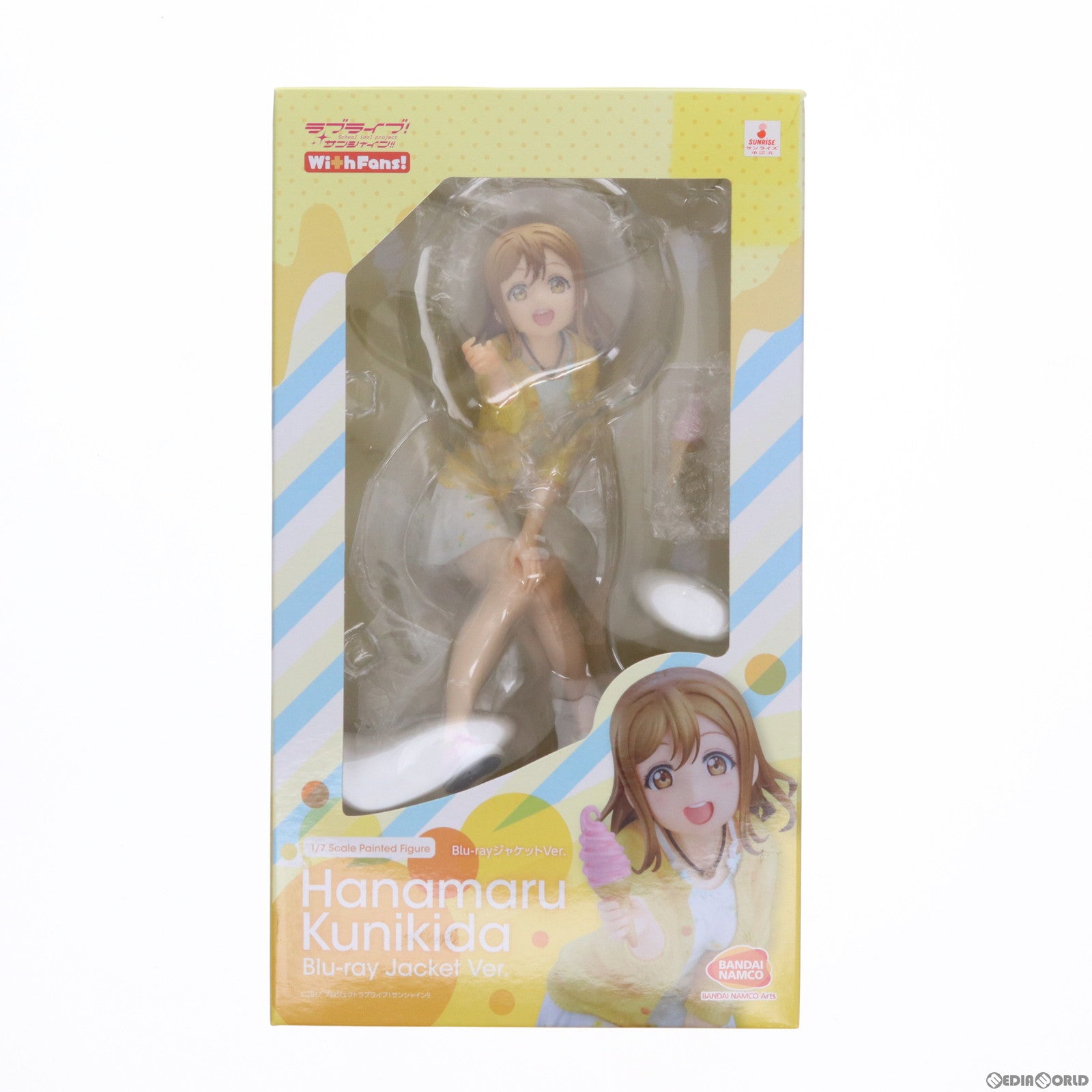 中古即納】[FIG]国木田花丸(くにきだはなまる) Blu-rayジャケットVer. ラブライブ!サンシャイン!! 1/7 完成品 フィギュア  一部オンラインショップ限定 With Fans!(ウィズファンズ)