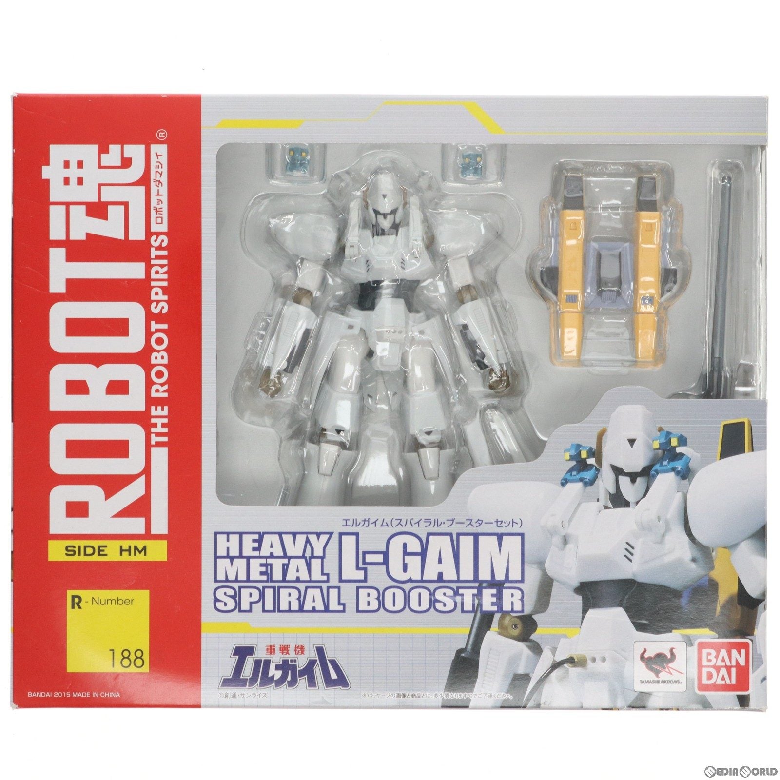 中古即納】[FIG]ROBOT魂(SIDE HM) エルガイム(スパイラル・ブースターセット) 重戦機エルガイム 可動フィギュア バンダイ