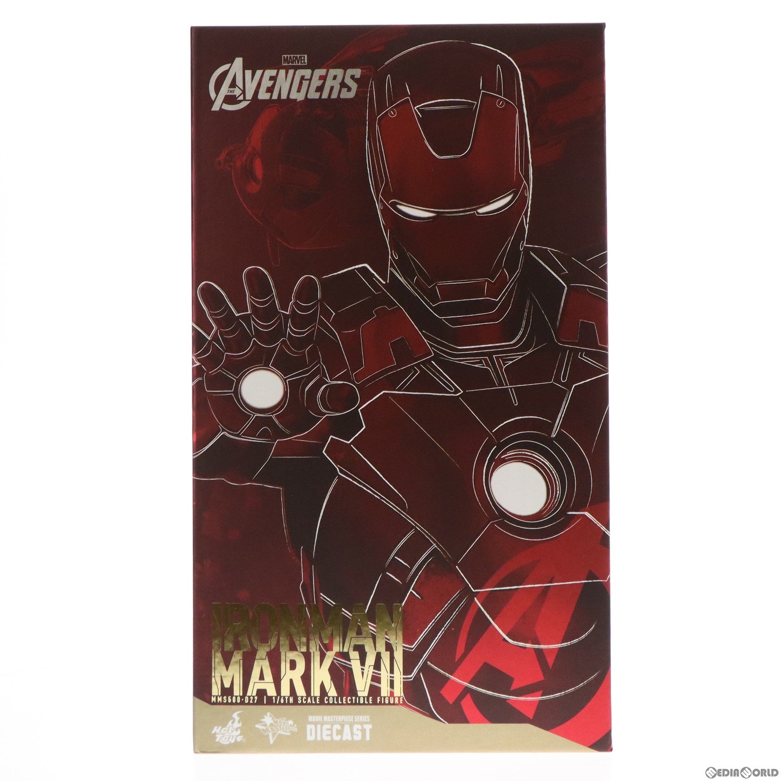 中古即納】[FIG]ムービー・マスターピース DIECAST アイアンマン・マーク7 アベンジャーズ 1/6 完成品 可動フィギュア(MM#500D27)  ホットトイズ