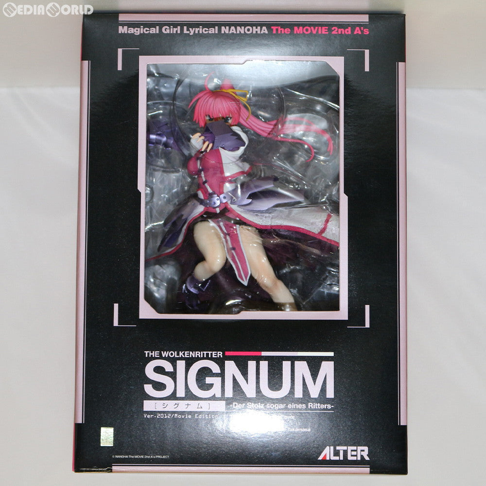 【中古即納】[FIG]シグナム -Der Stolz sogar eines Ritters- 魔法少女リリカルなのは The MOVIE 2nd  A's 1/7 完成品 フィギュア アルター(20140716)