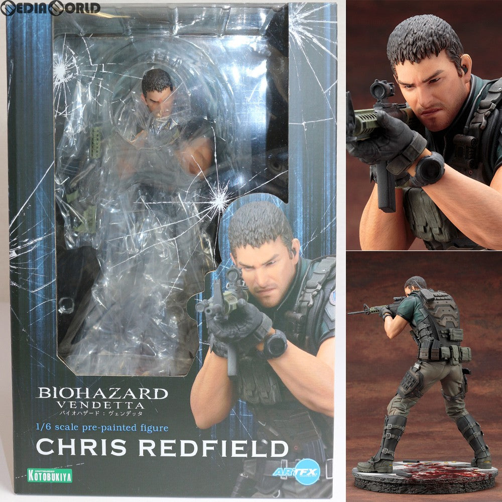 【中古即納】[FIG] ARTFX クリス・レッドフィールド BIOHAZARD: VENDETTA(バイオハザード:ヴェンデッタ) 1/6 完成品  フィギュア(SV223) コトブキヤ(20180627)