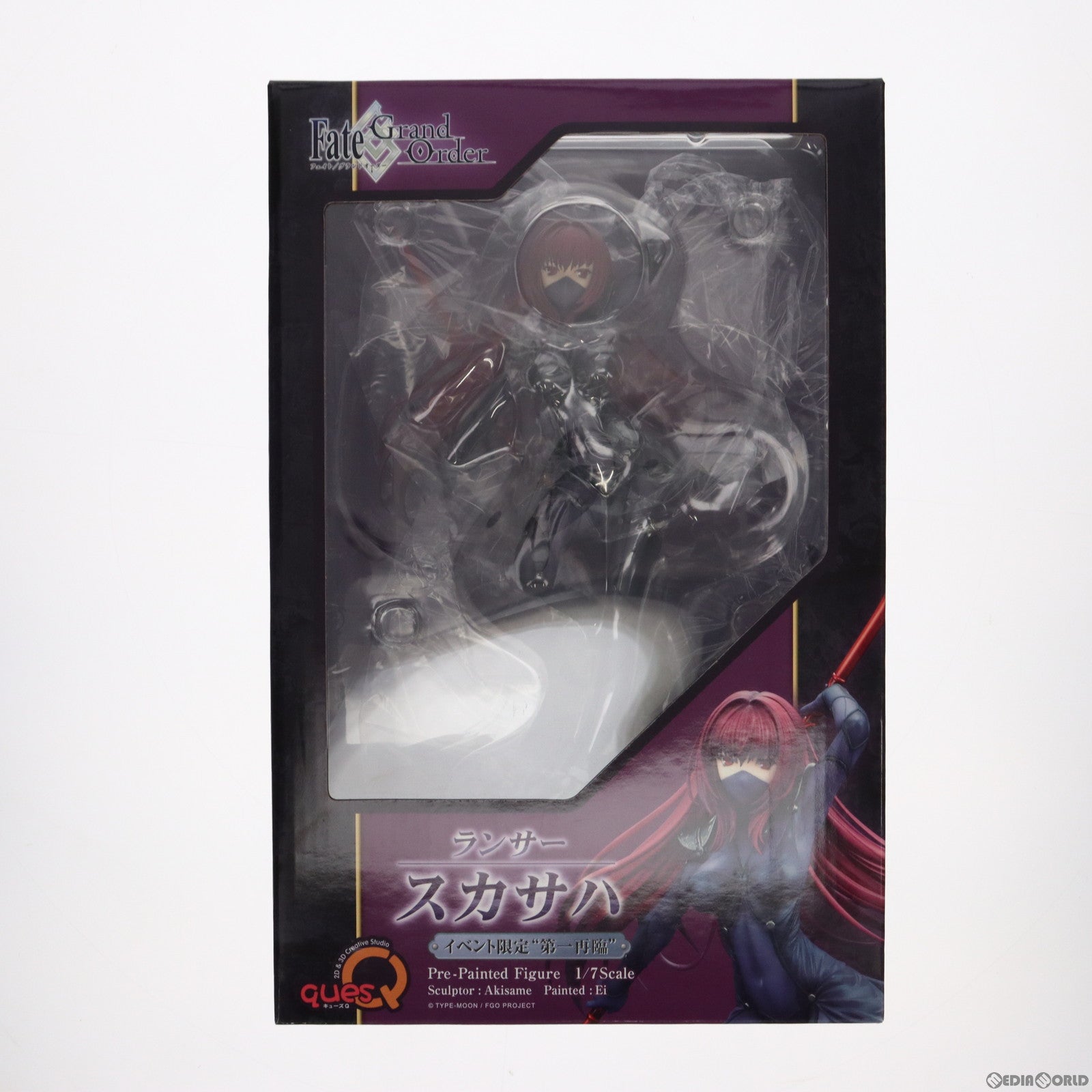 【中古即納】[FIG]ランサー/スカサハ イベント限定 第一再臨 Fate/Grand Order(フェイト/グランドオーダー) 1/7 完成品  フィギュア ワンフェス2017夏&あみあみ限定 キューズQ(20170730)