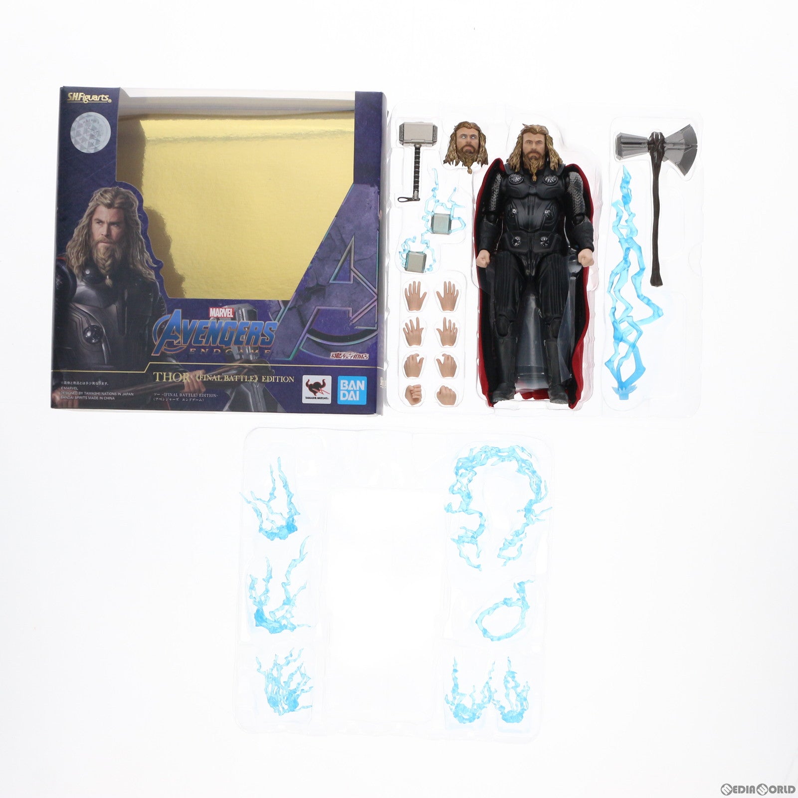 【中古即納】[FIG]魂ウェブ商店限定 S.H.Figuarts(フィギュアーツ) ソー -FINAL BATTLE EDITION-  アベンジャーズ/エンドゲーム 完成品 可動フィギュア バンダイスピリッツ(20201222)