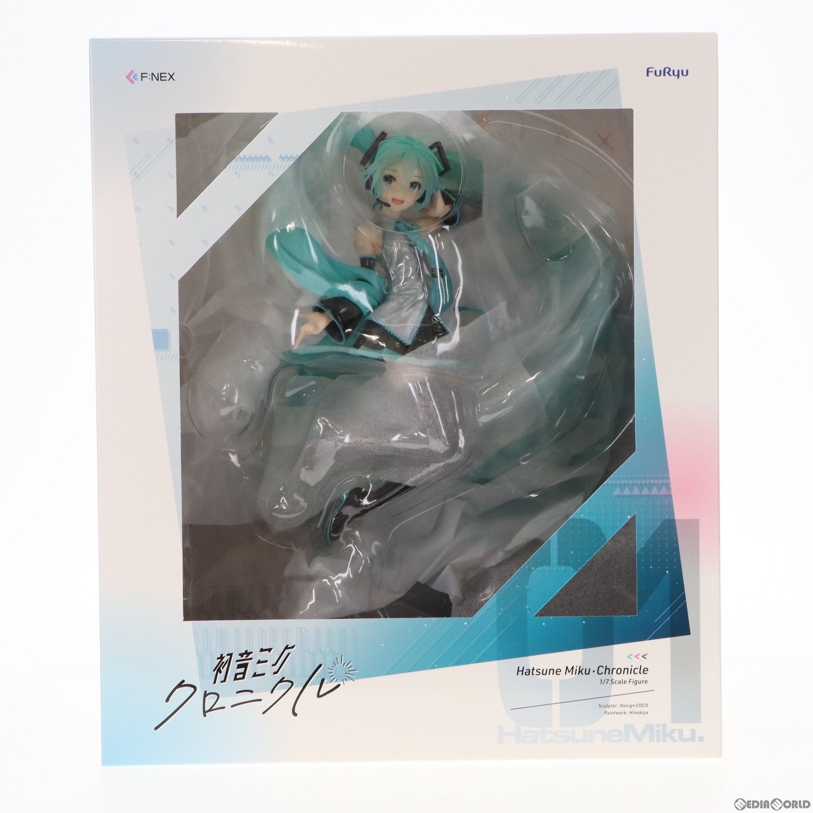 中古即納】[FIG]F:NEX限定 初音ミク・クロニクル キャラクター・ボーカル・シリーズ01 初音ミク 1/7 完成品  フィギュア(AMU-FNX290) フリュー