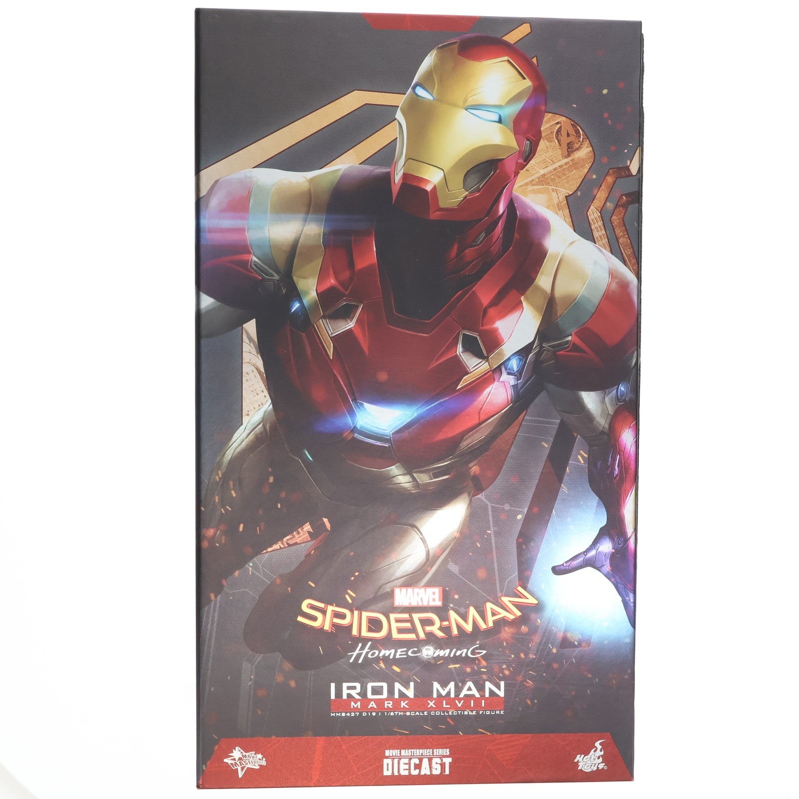 【中古即納】[FIG](再販)ムービー・マスターピース DIECAST アイアンマン・マーク47 スパイダーマン:ホームカミング 1/6 完成品  可動フィギュア(MM#427D19) ホットトイズ(20171029)