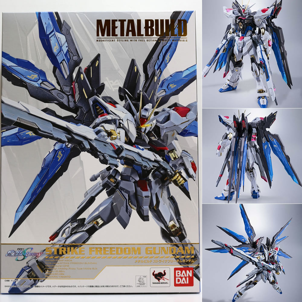 中古即納】[FIG]METAL BUILD ストライクフリーダムガンダム 機動戦士ガンダムSEED DESTINY(シード デスティニー) 完成品  可動フィギュア バンダイ