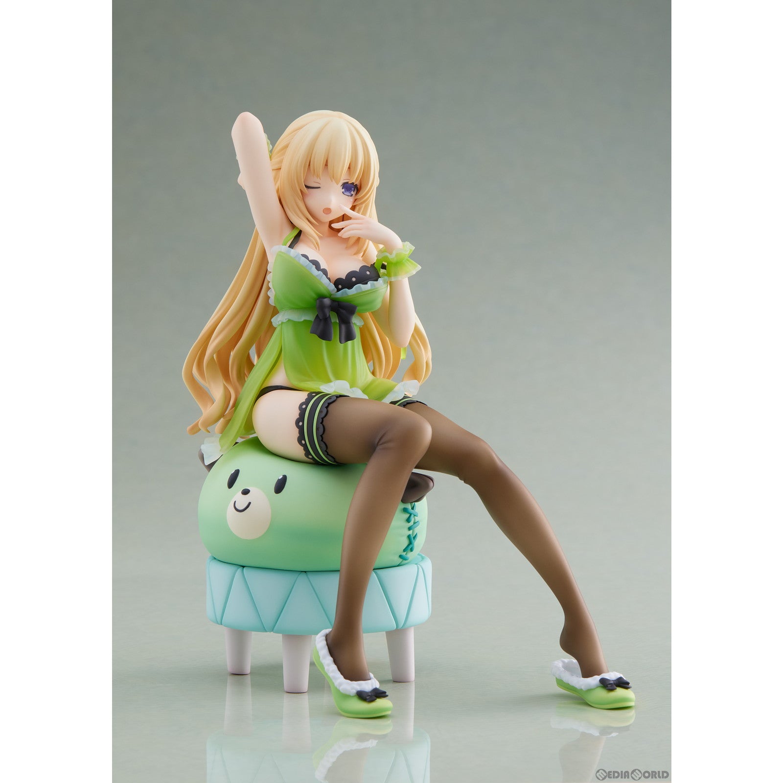 中古即納】[FIG]ベール 寝起きVer. 超次元ゲイム ネプテューヌ 1/8 完成品 フィギュア ブロッコリー