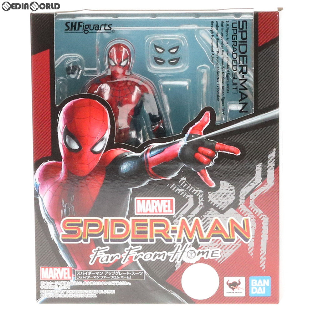 中古即納】[FIG]S.H.Figuarts(フィギュアーツ) スパイダーマン アップグレードスーツ(スパイダーマン:ファー・フロム・ホーム) 完成品  可動フィギュア バンダイスピリッツ