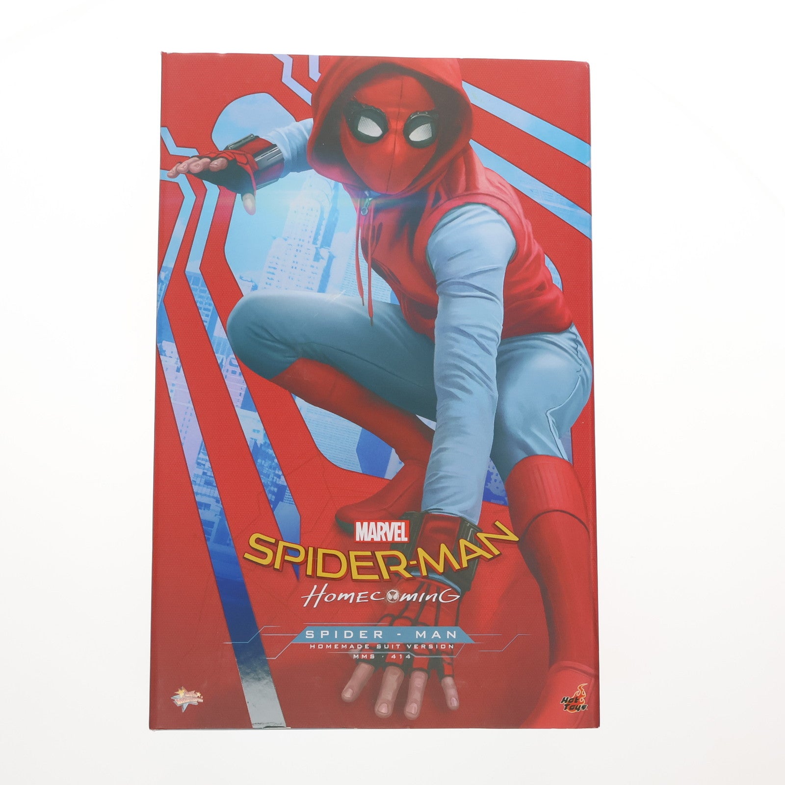 【中古即納】[FIG]ムービー・マスターピース スパイダーマン(ホームメイド・スーツ版) スパイダーマン:ホームカミング 1/6 完成品  可動フィギュア(MM#414) ホットトイズ(20180127)