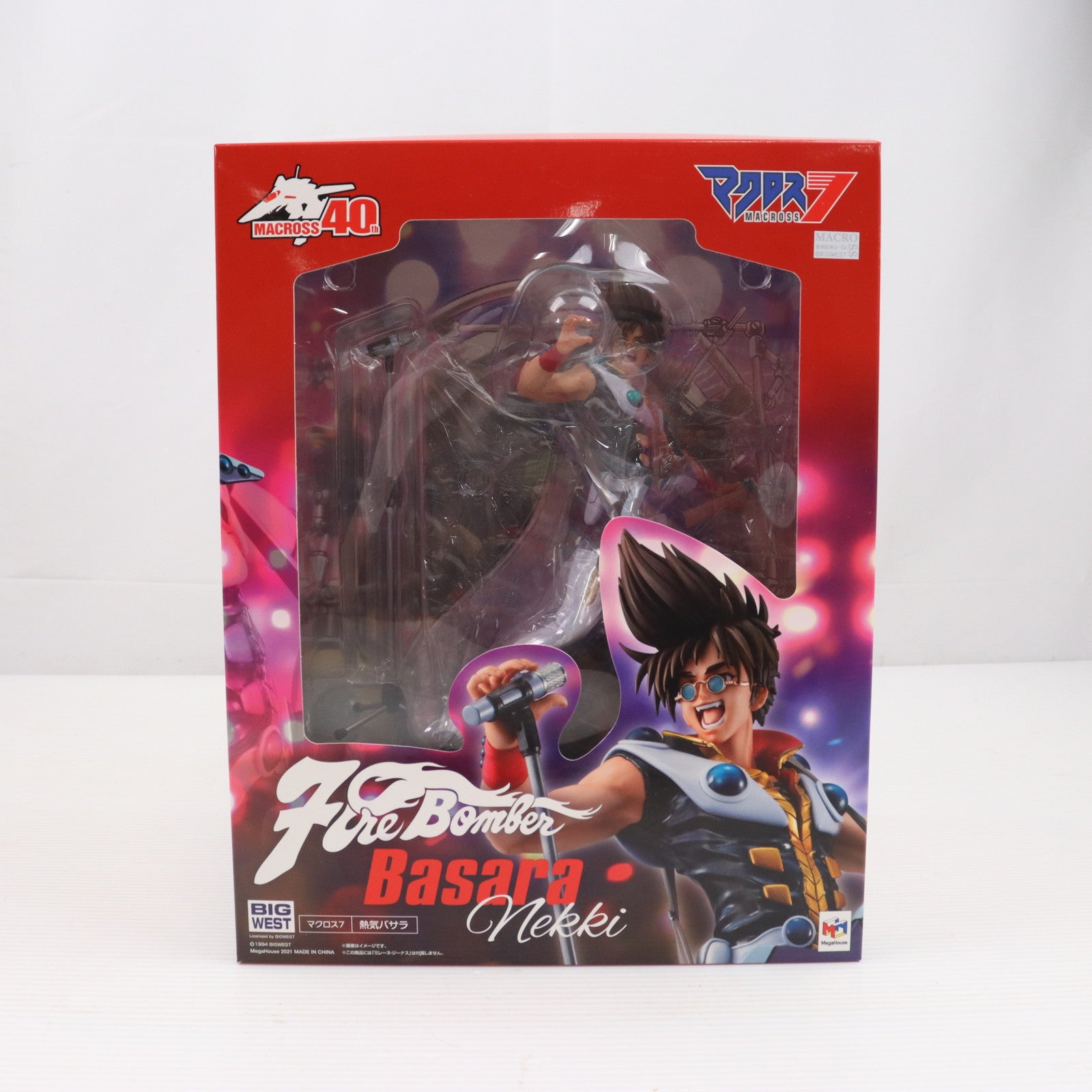 中古即納】[FIG]Fire Bomber 熱気バサラ(ねっきばさら) マクロス7 完成品 フィギュア メガトレショップ&オンラインショップ限定  メガハウス