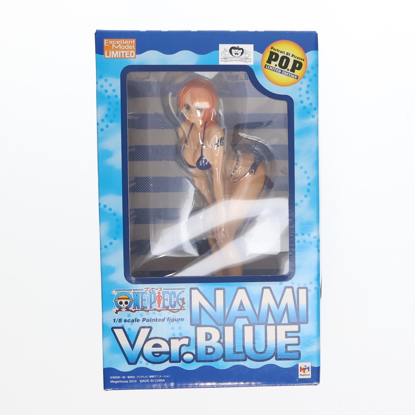 【中古即納】[FIG]Portrait.Of.Pirates P.O.P LIMITED EDITION ナミ Ver.BLUE ONE  PIECE(ワンピース) 1/8 完成品 フィギュア メガトレショップ&プレミアムバンダイ限定 メガハウス(20101212)